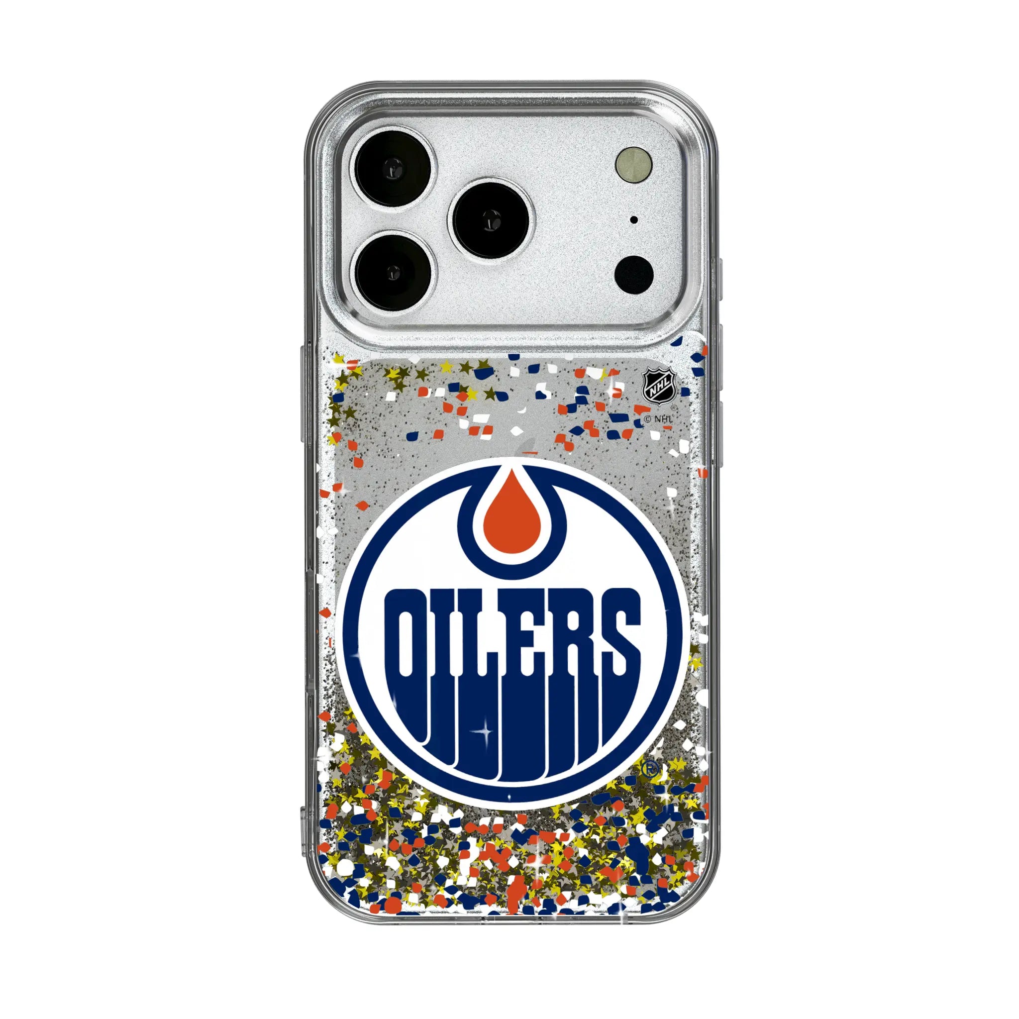 Edmonton Oilers Confetti iPhone Glitter Phone Case for Apple iPhone