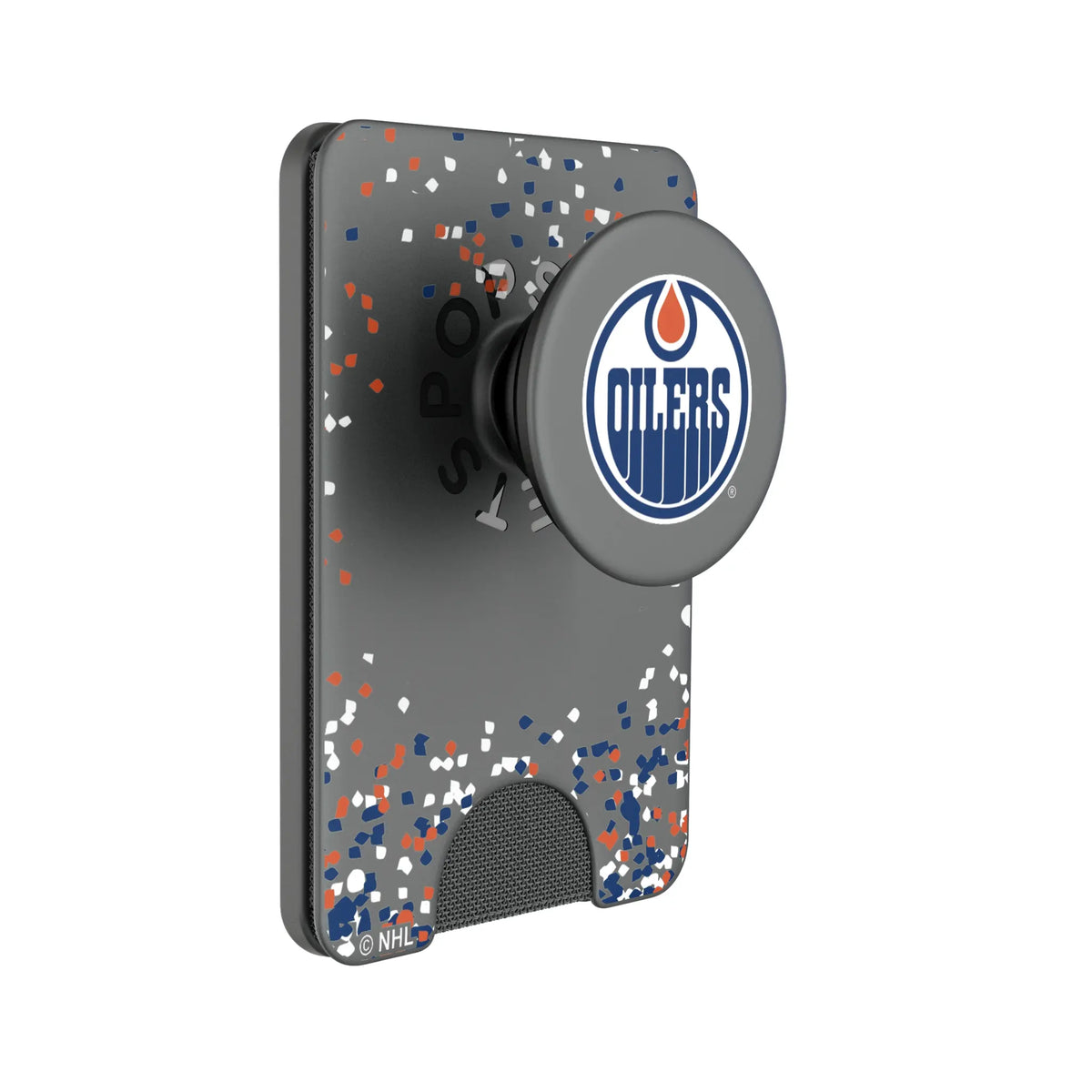 Edmonton Oilers Confetti Popsockets Wallet Magnetic