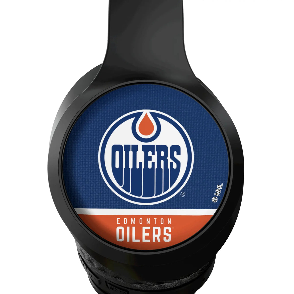 Edmonton Oilers Endzone Solid Wireless Over-Ear Headphones With Case - Detail