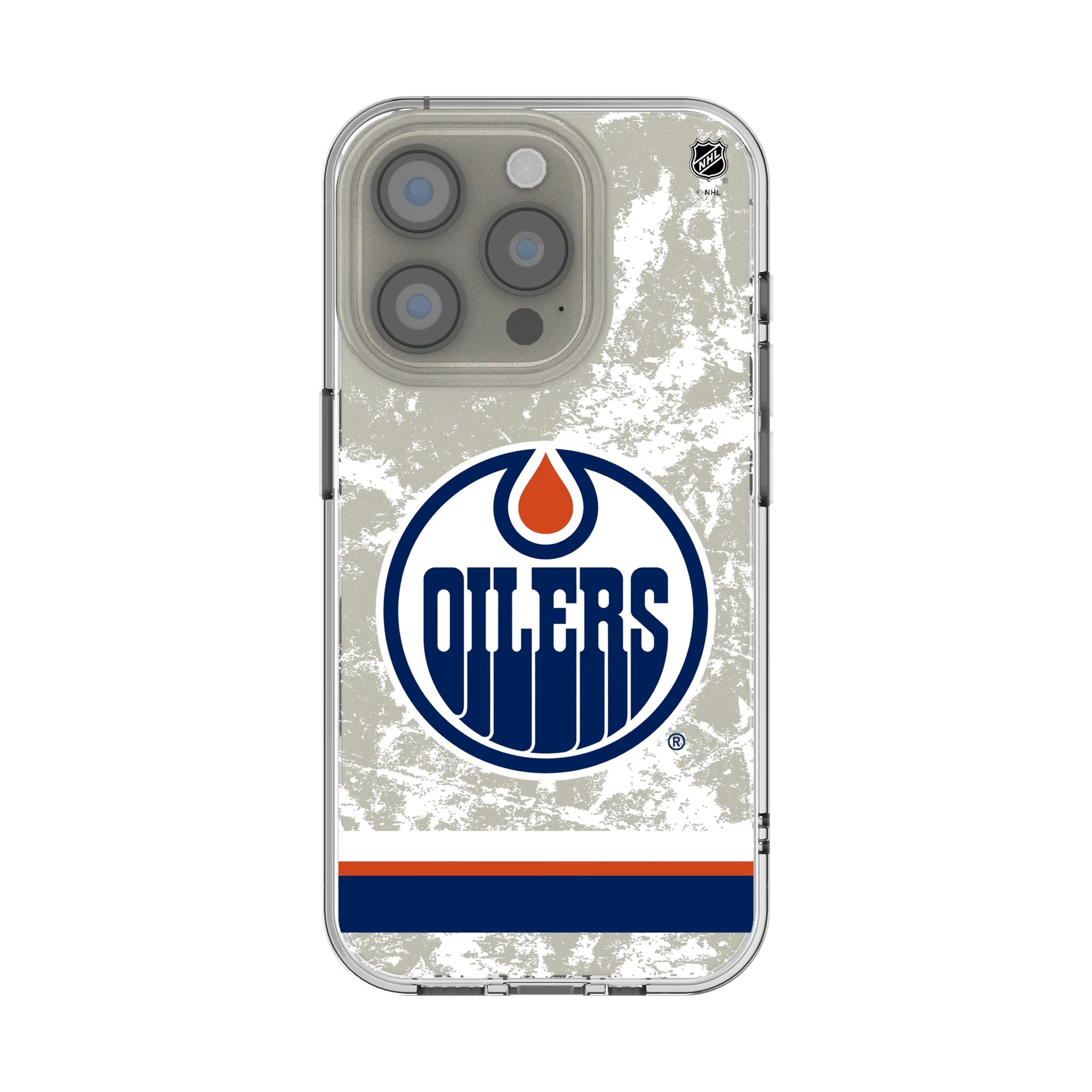 Edmonton Oilers Ice Stripe iPhone Clear Phone Case for Apple iPhone