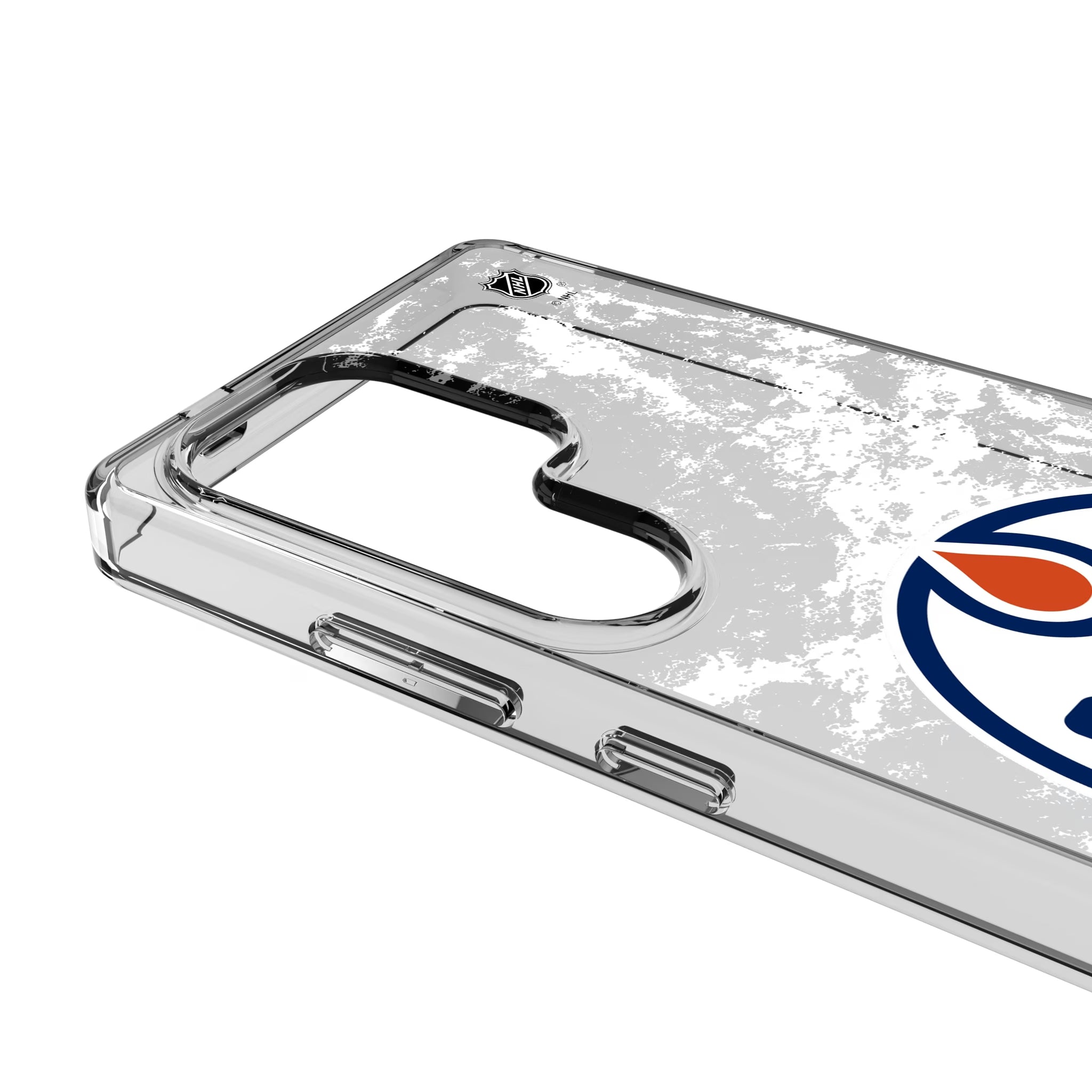 Edmonton Oilers Ice Stripe Galaxy Clear Phone Case for Samsung Galaxy - Detail