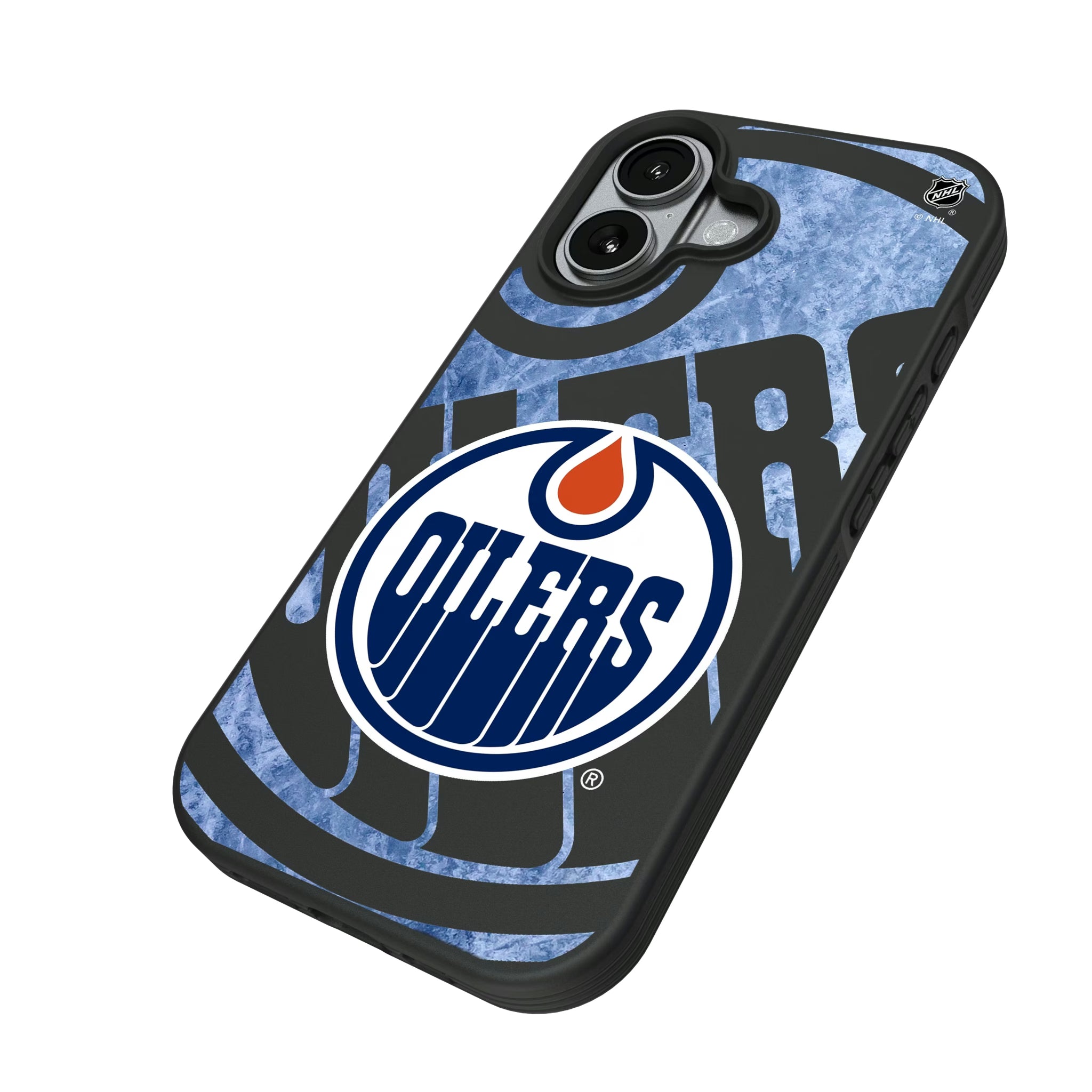 Edmonton Oilers Ice Tilt iPhone Bump Phone Case for Apple iPhone - Isometric View#Device_iPhone 17