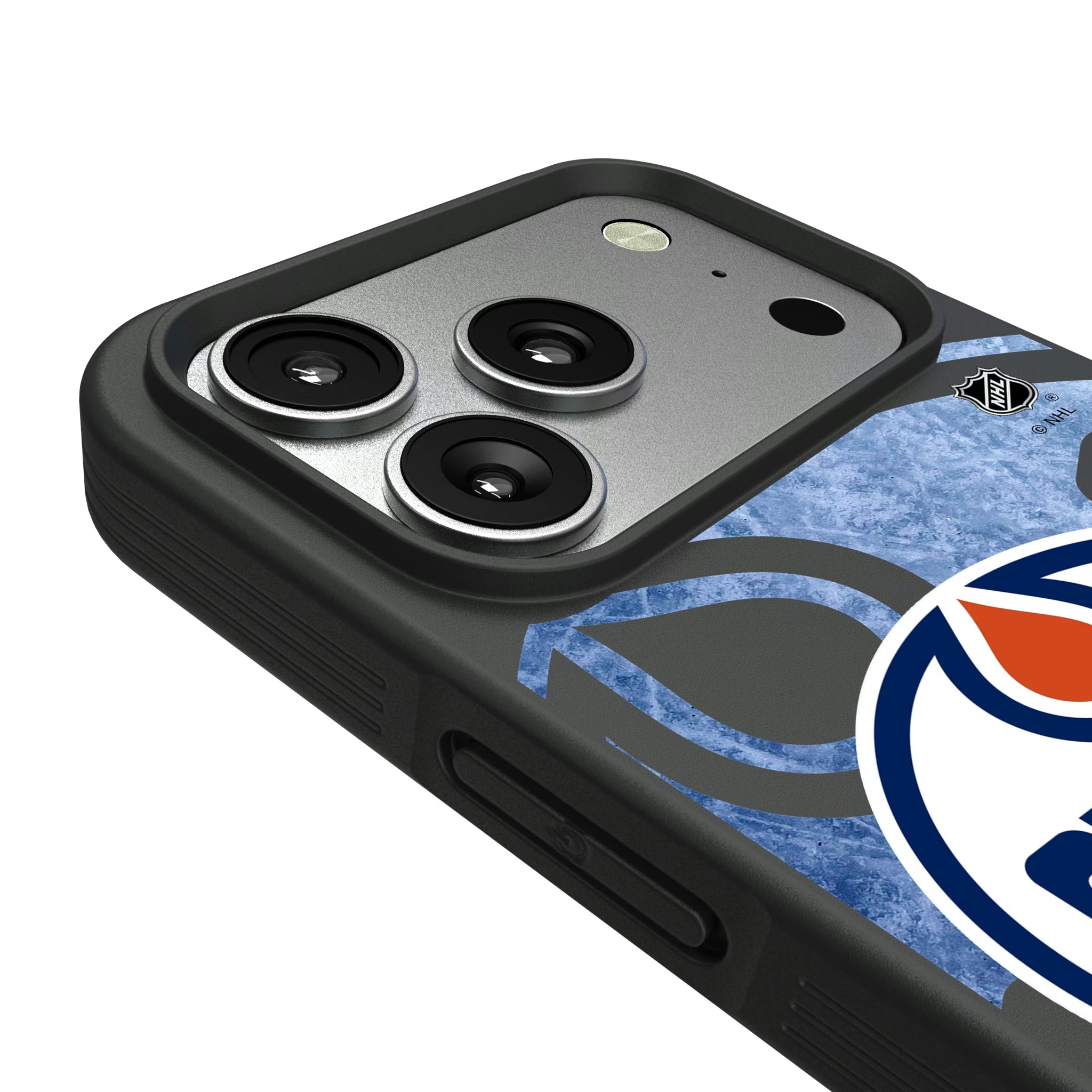 Edmonton Oilers Ice Tilt iPhone Bump Phone Case for Apple iPhone - Detail#Device_iPhone 17 Pro