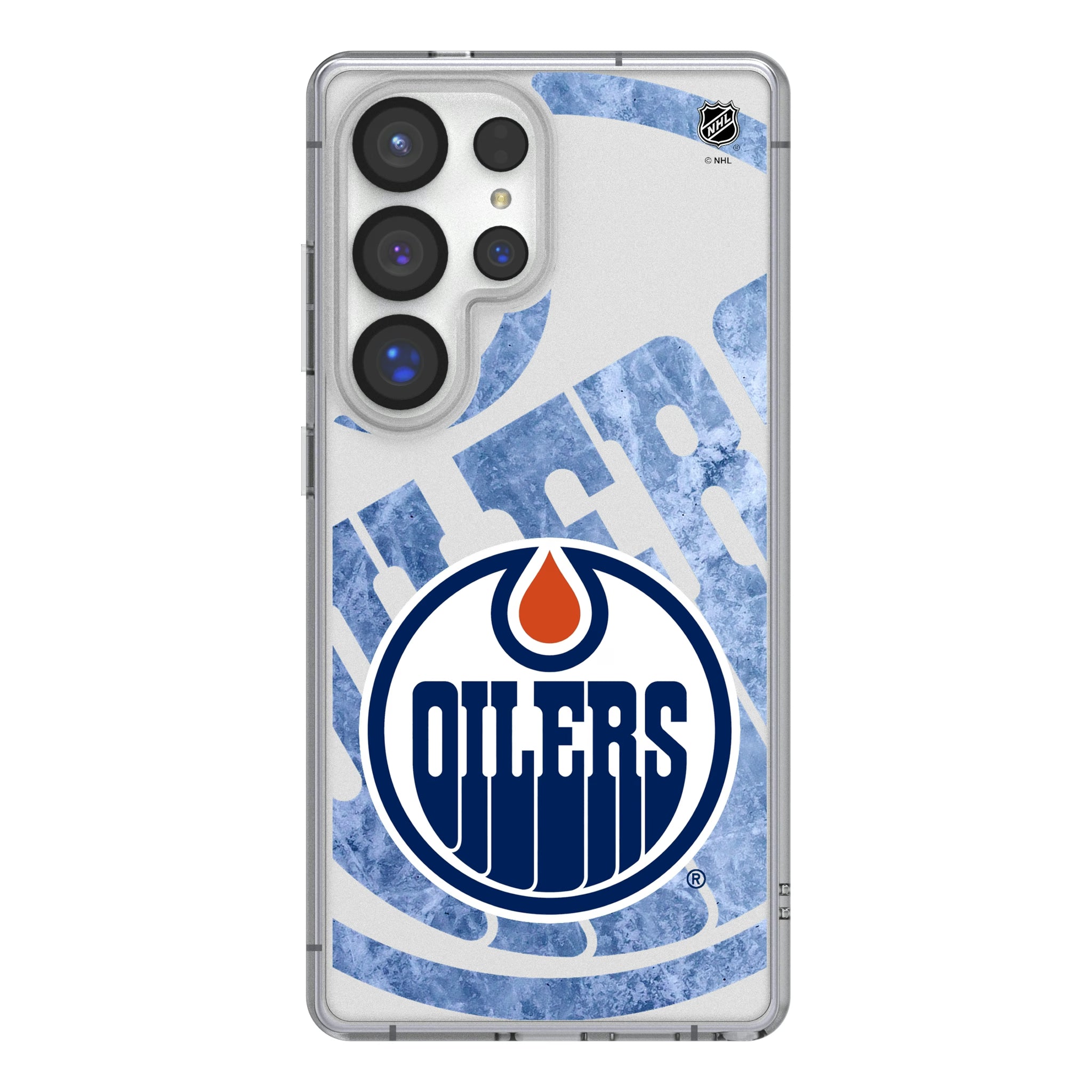 Edmonton Oilers Ice Tilt Galaxy Clear Phone Case for Samsung Galaxy
