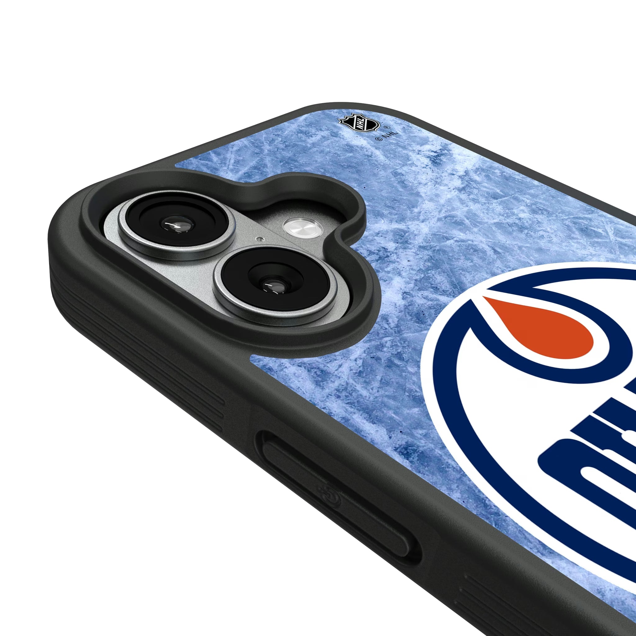 Edmonton Oilers Ice Wordmark iPhone Bump Phone Case for Apple iPhone - Detail#Device_iPhone 17
