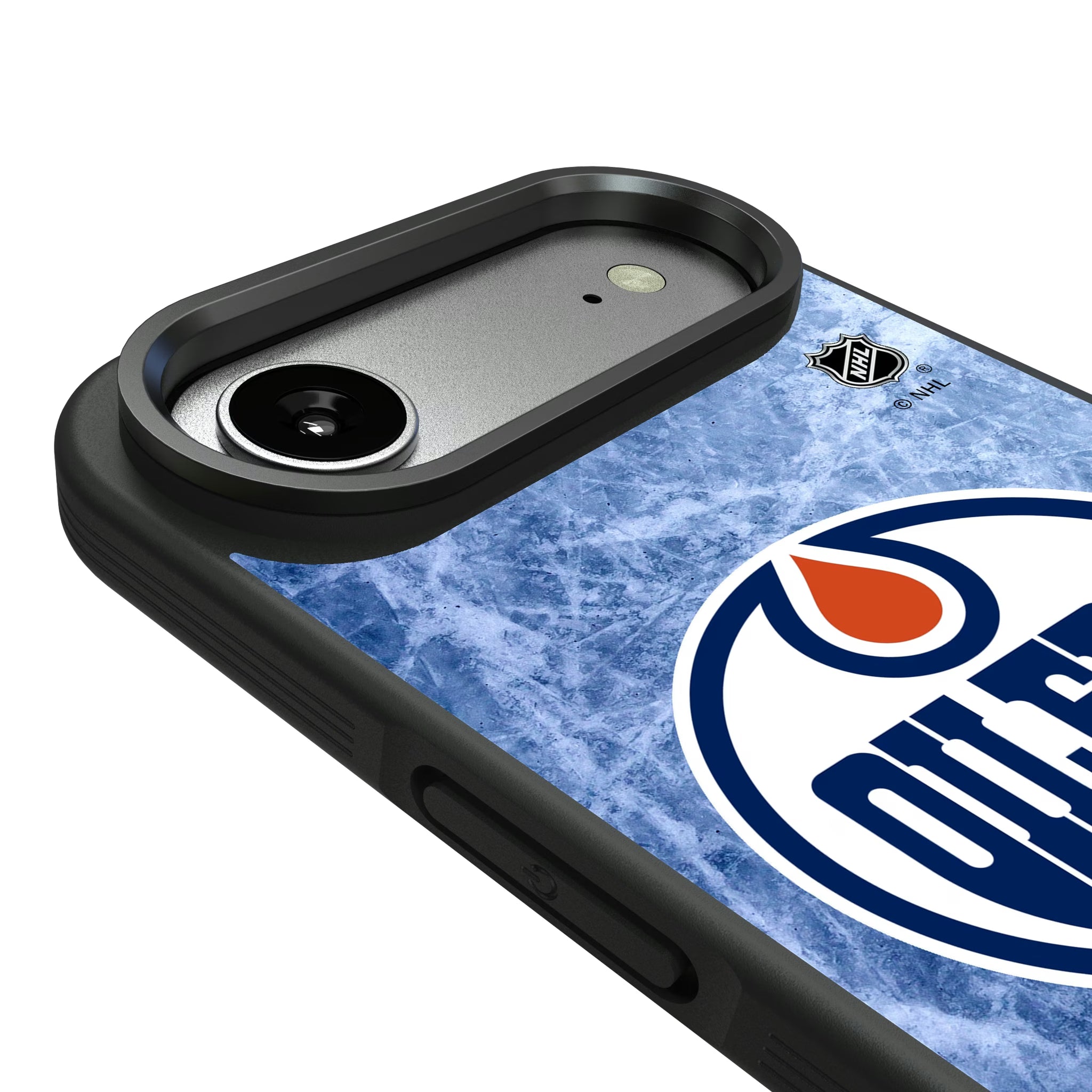 Edmonton Oilers Ice Wordmark iPhone Bump Phone Case for Apple iPhone - Detail#Device_iPhone Air