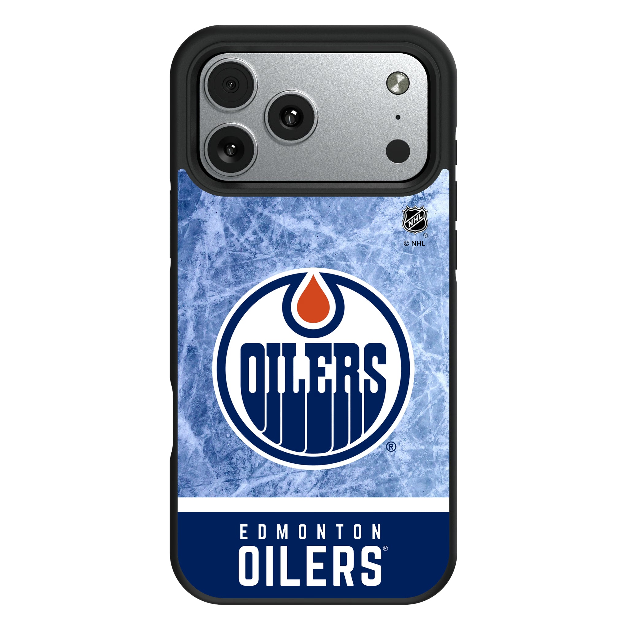 Edmonton Oilers Ice Wordmark iPhone Bump Phone Case for Apple iPhone#Device_iPhone 17 Pro Max