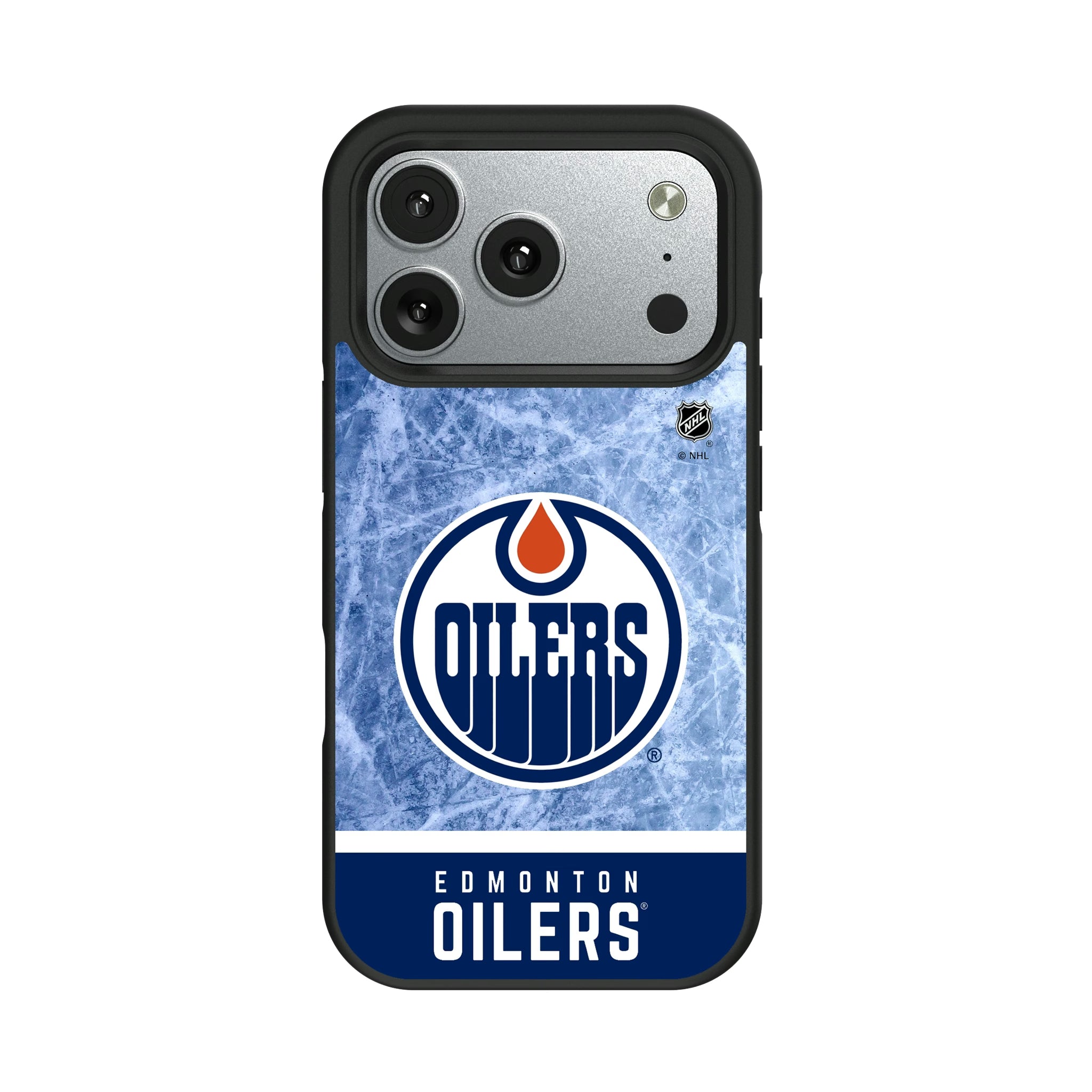 Edmonton Oilers Ice Wordmark iPhone Bump Phone Case for Apple iPhone#Device_iPhone 17 Pro