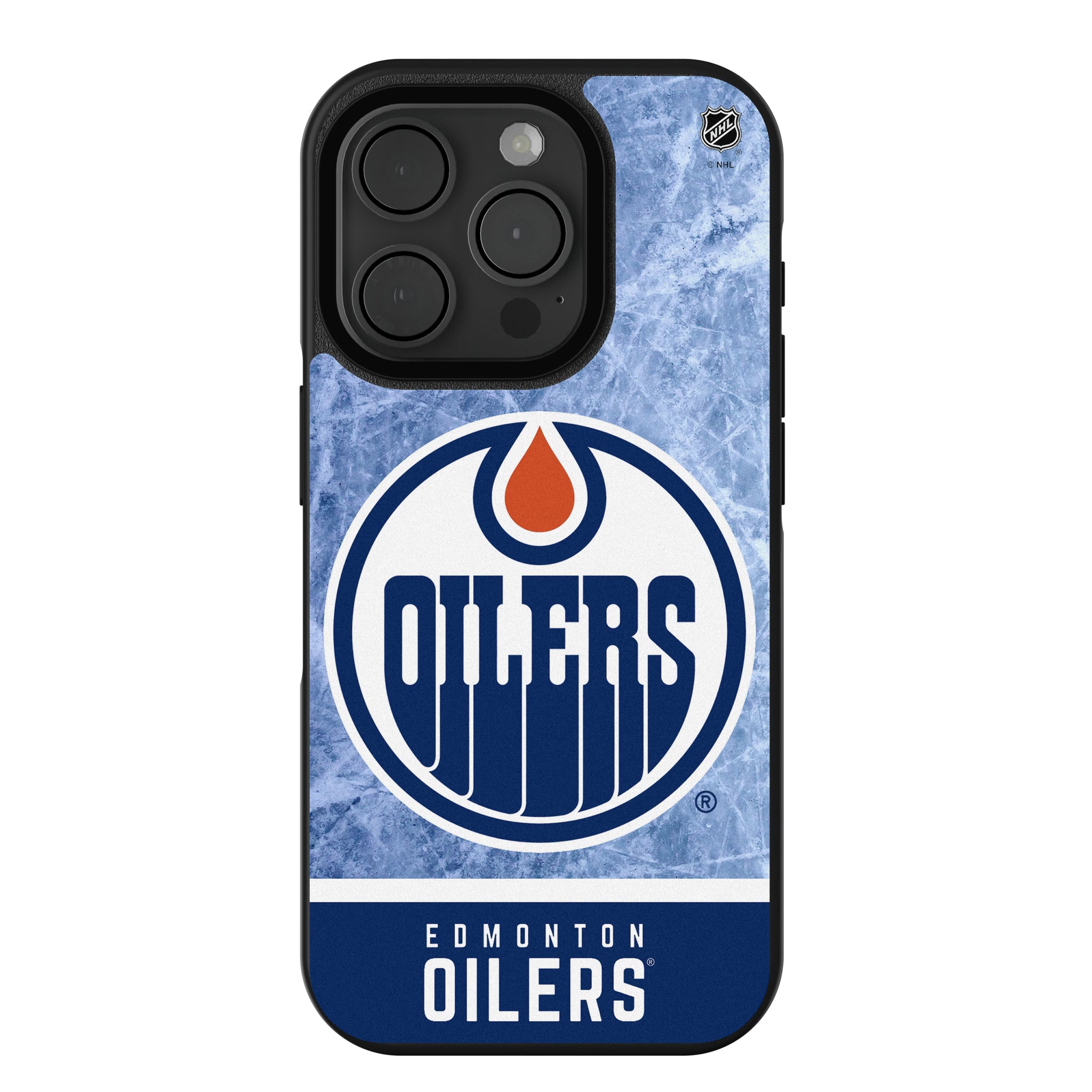 Edmonton Oilers Ice Wordmark iPhone Bump Phone Case for Apple iPhone
