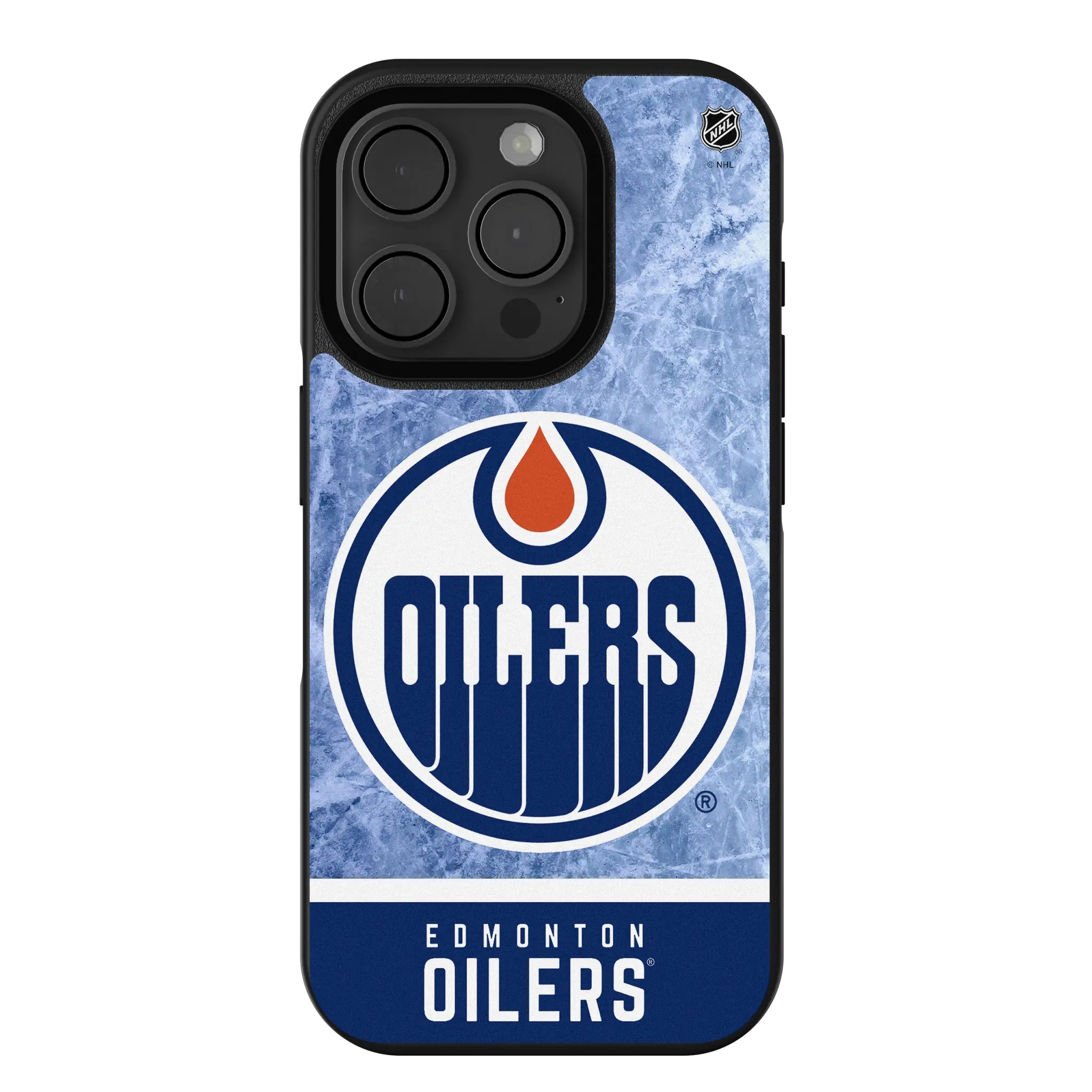 Edmonton Oilers Ice Wordmark iPhone Bump Phone Case for Apple iPhone