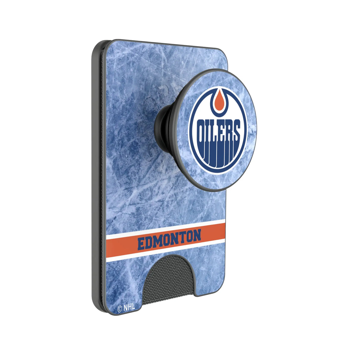 Edmonton Oilers Ice Wordmark Popsockets Wallet Magnetic
