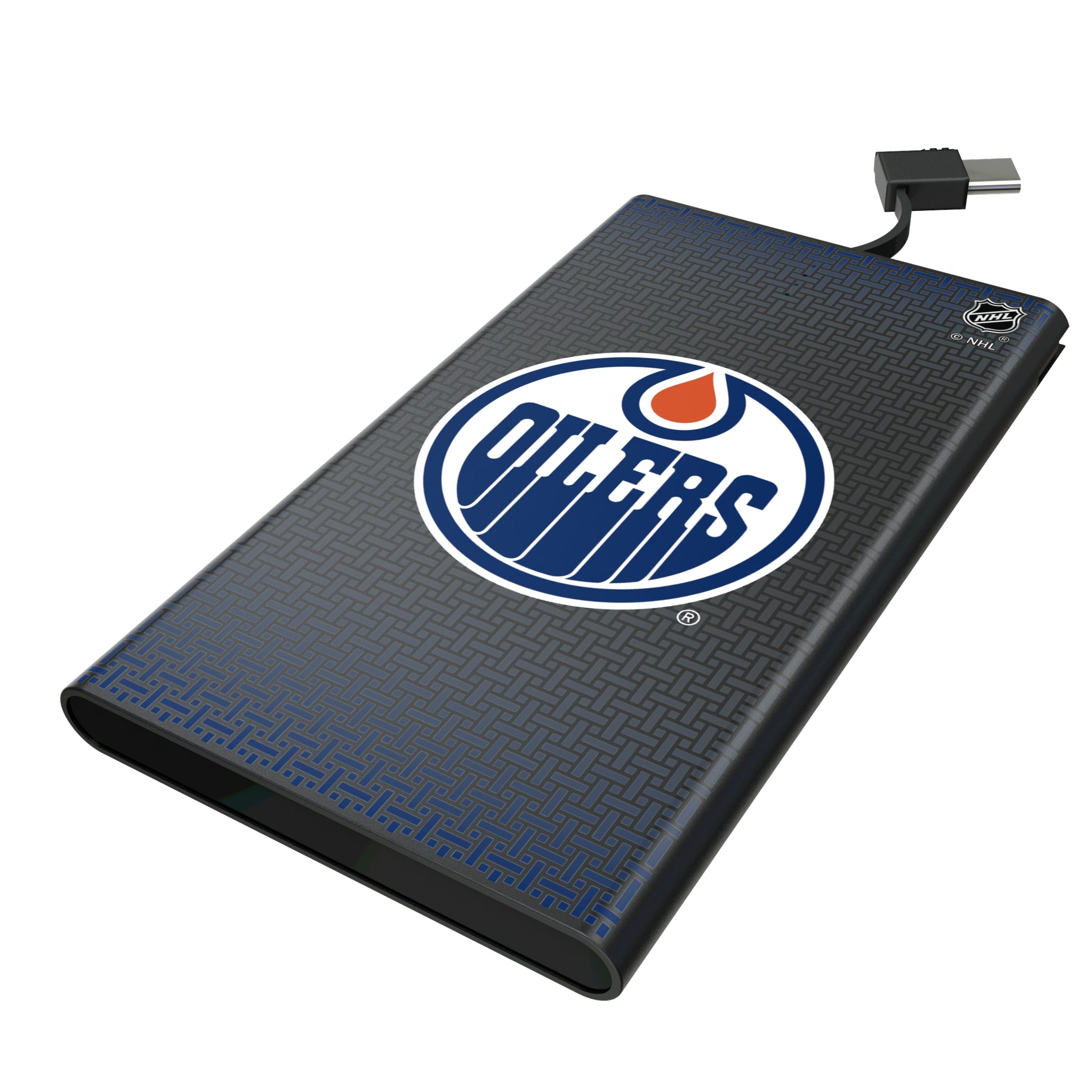 Edmonton Oilers Linen 5000mAh Flat Powerbank