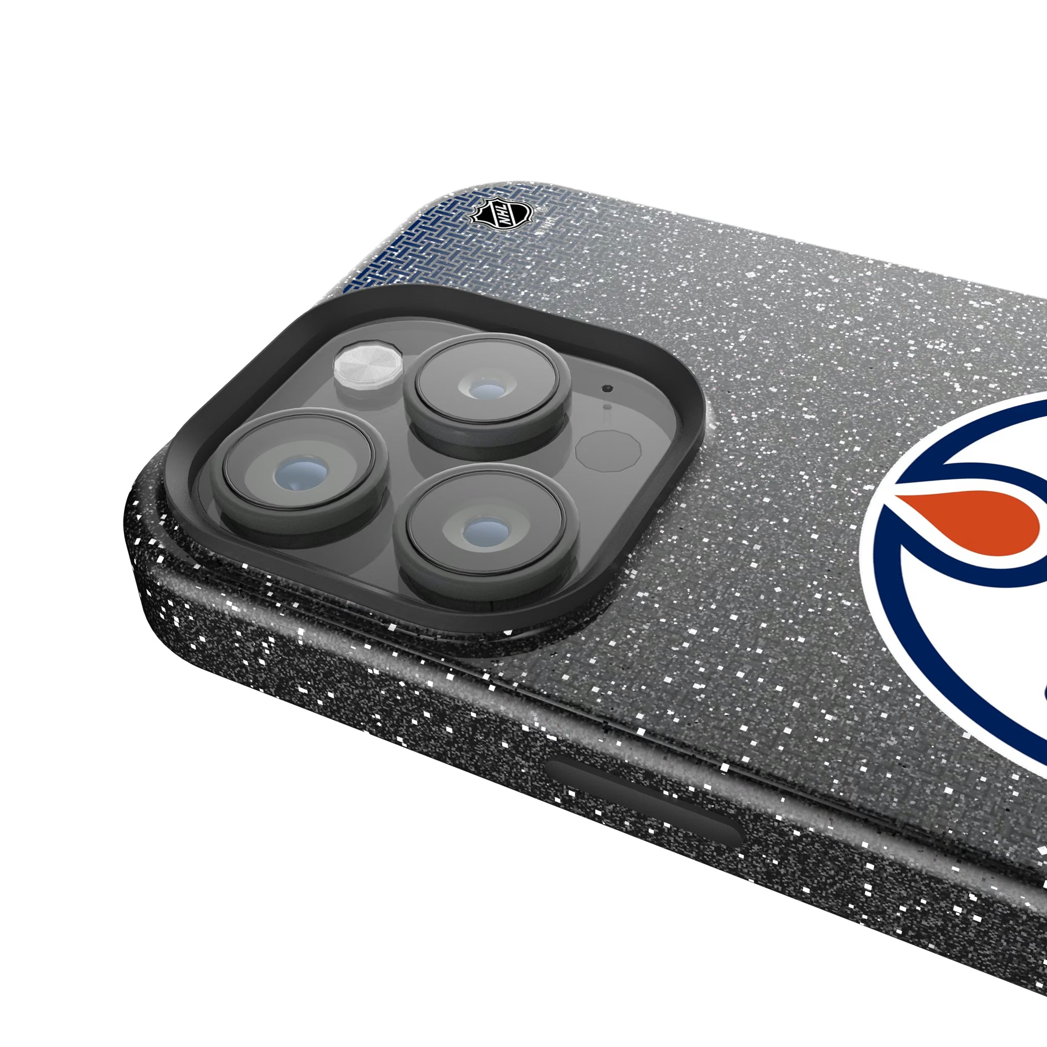 Edmonton Oilers Linen iPhone Bling Phone Case for Apple iPhone - Detail
