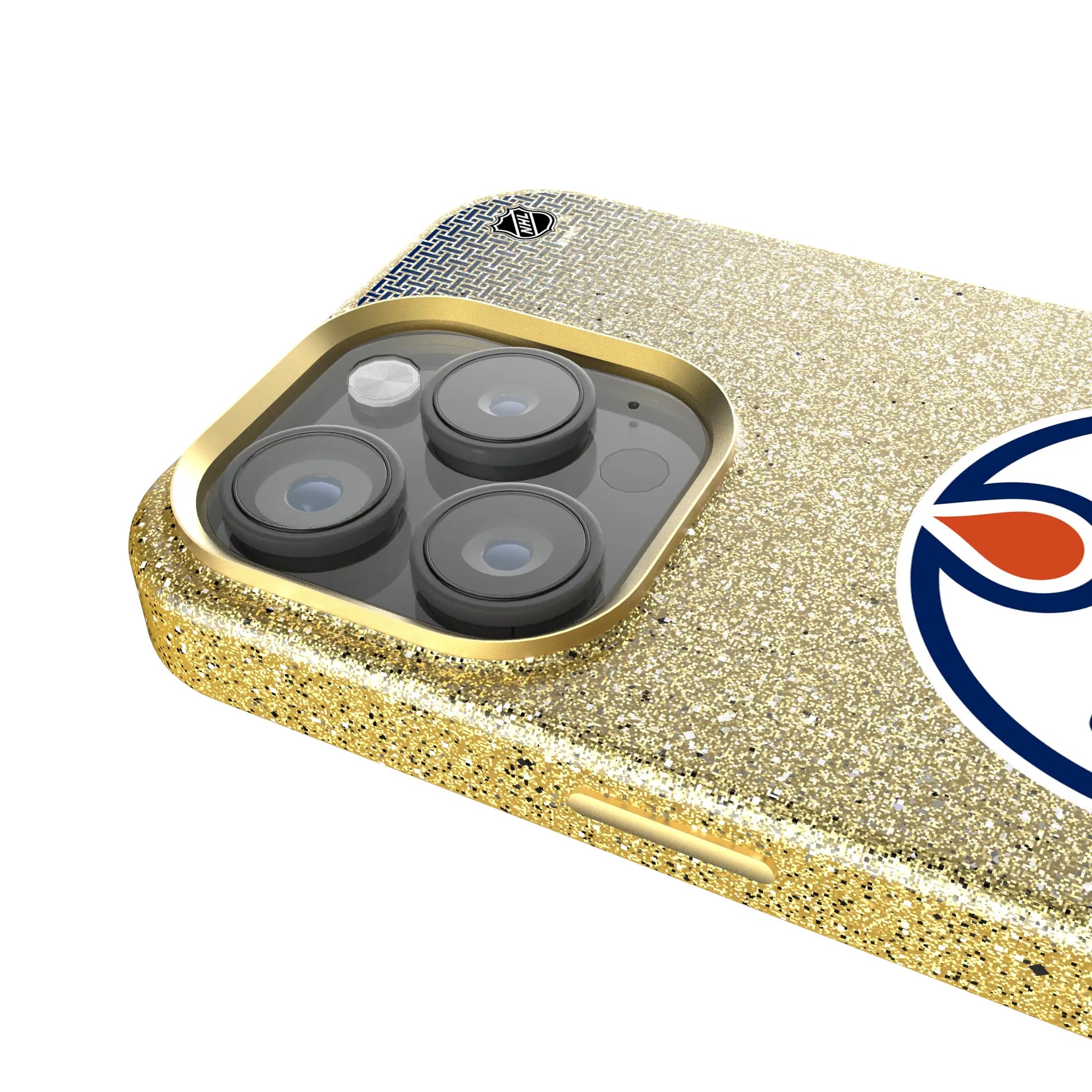 Edmonton Oilers Linen iPhone Bling Phone Case for Apple iPhone - Detail