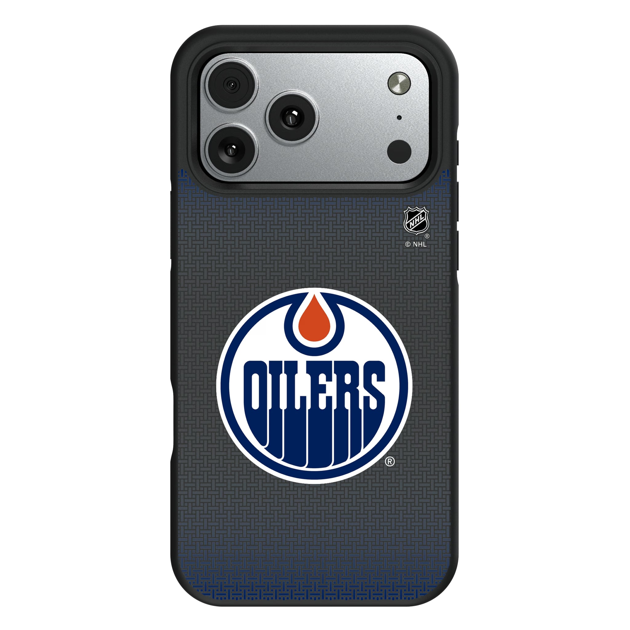 Edmonton Oilers Linen iPhone Bump Phone Case for Apple iPhone#Device_iPhone 17 Pro Max