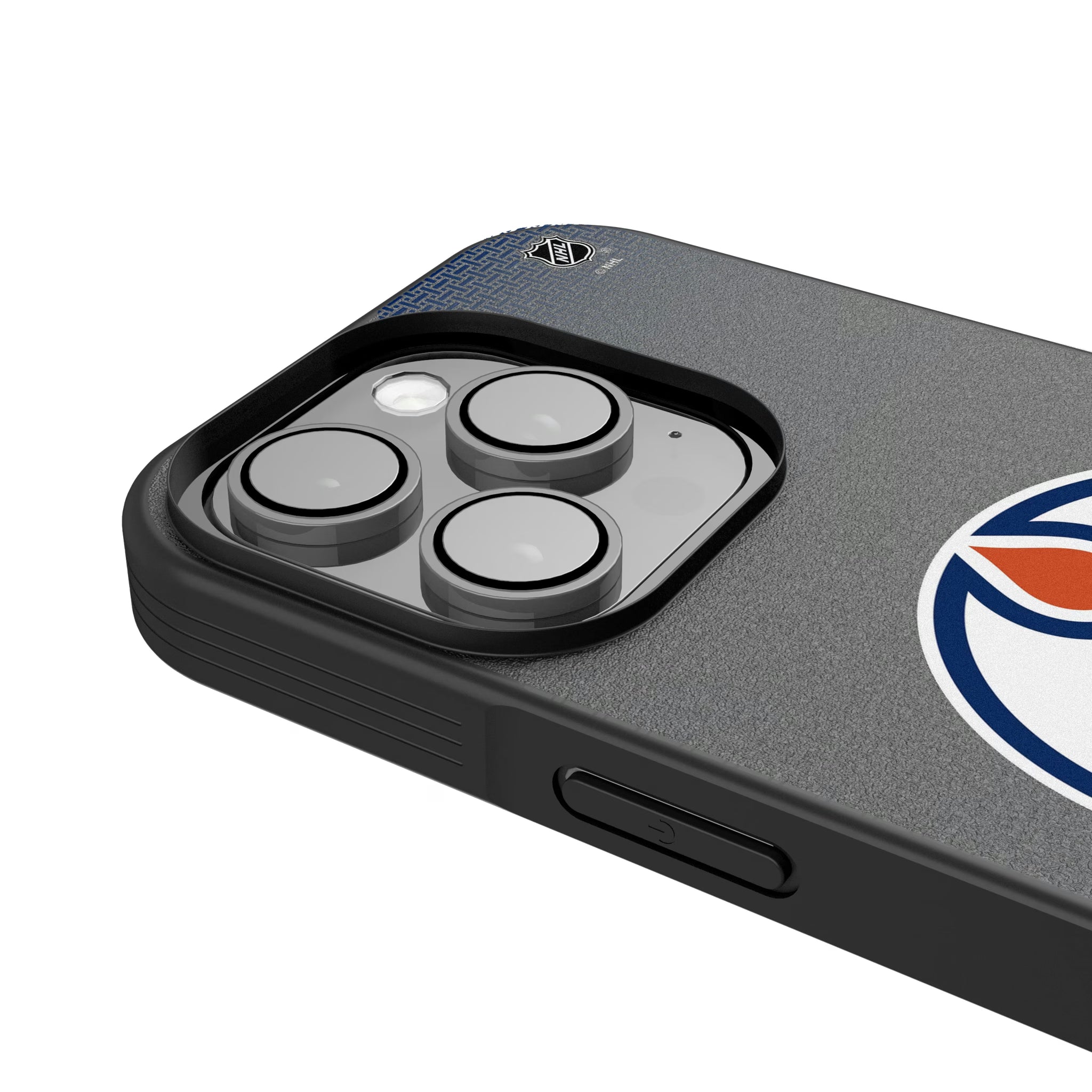 Edmonton Oilers Linen iPhone Bump Phone Case for Apple iPhone - Detail