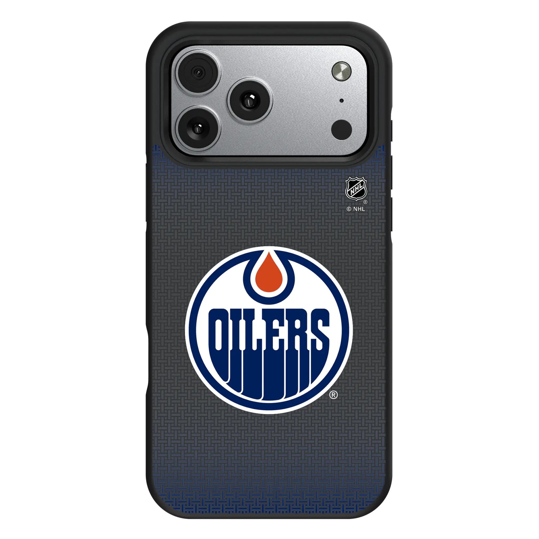 Edmonton Oilers Linen iPhone Bump Phone Case for Apple iPhone#Device_iPhone 17 Pro Max