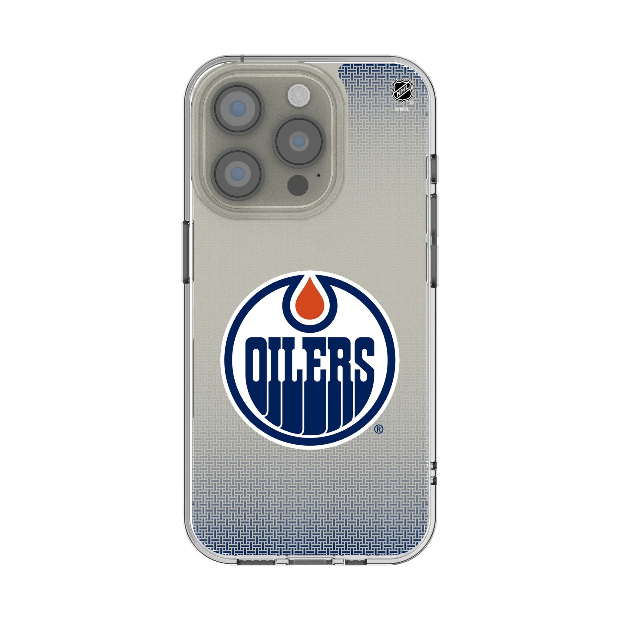 Edmonton Oilers Linen iPhone Clear Phone Case for Apple iPhone