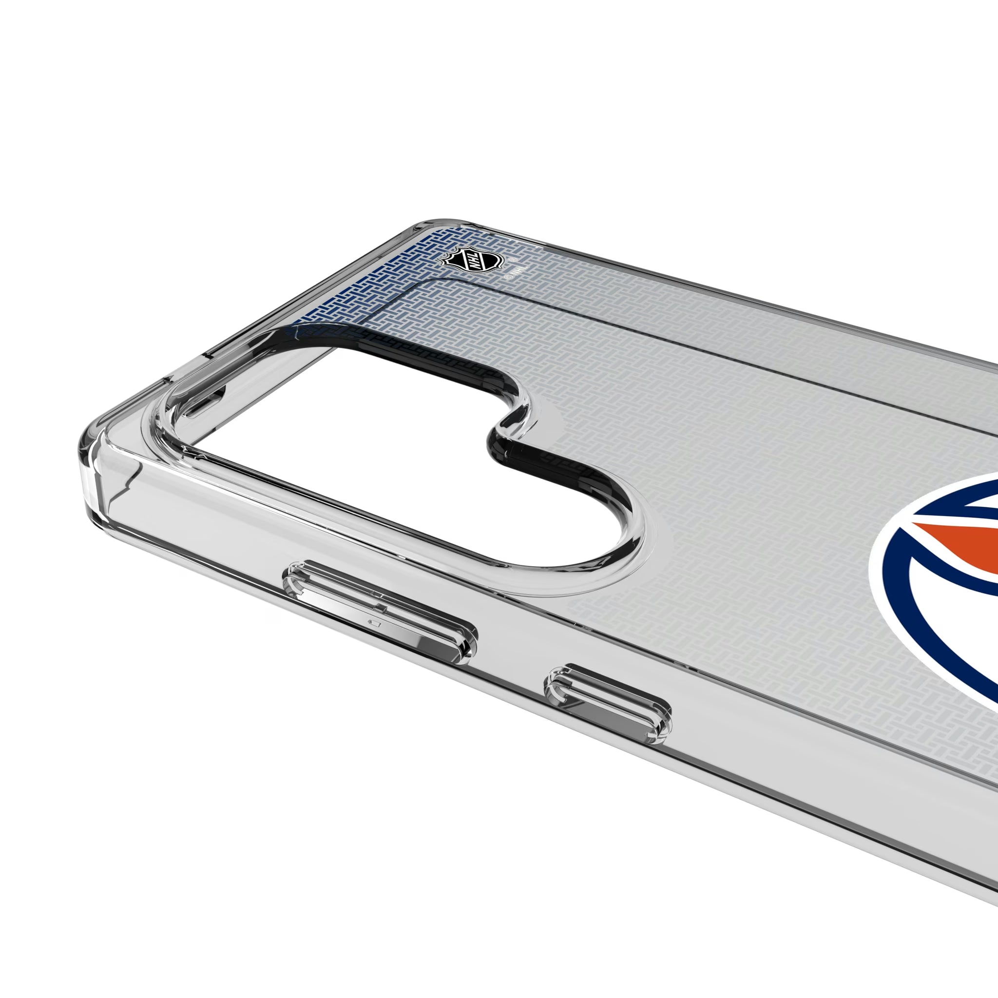 Edmonton Oilers Linen Galaxy Clear Phone Case for Samsung Galaxy - Detail