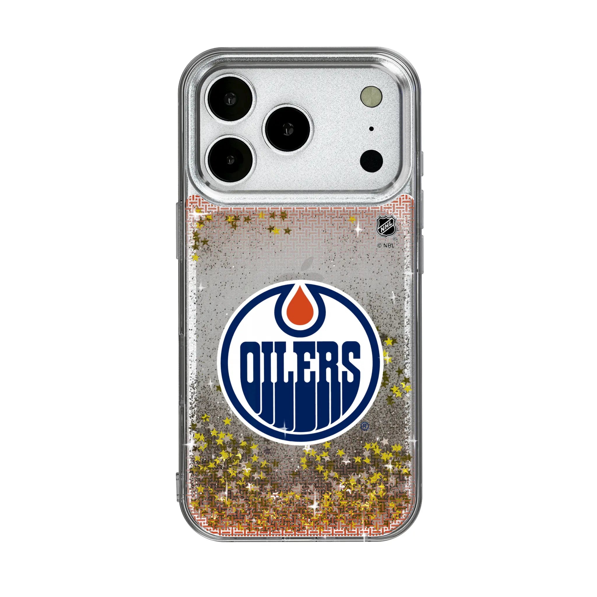 Edmonton Oilers Linen iPhone Glitter Phone Case for Apple iPhone