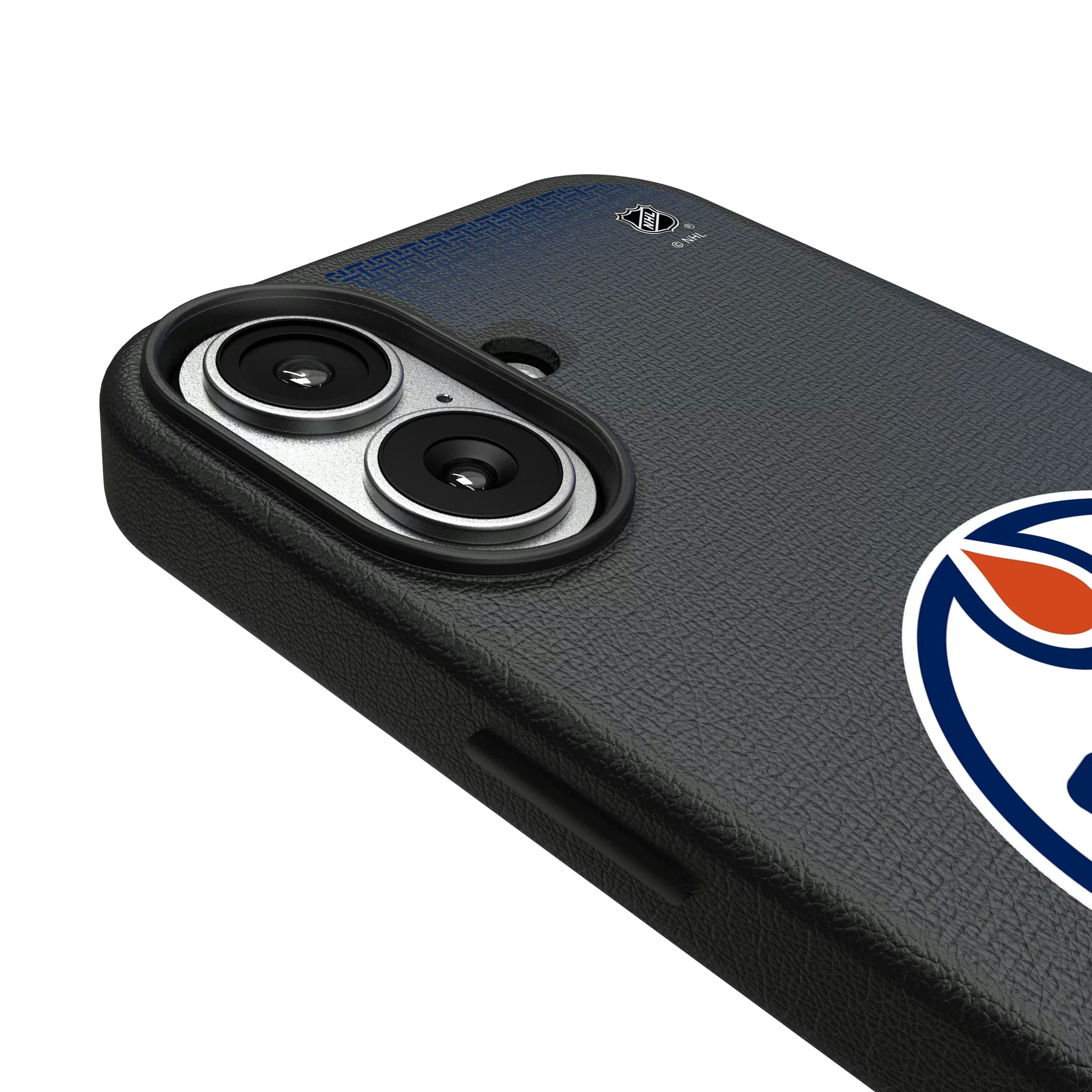 Edmonton Oilers Linen iPhone MagSafe Compatible Phone Case for Apple iPhone - Detail#Device_iPhone 17