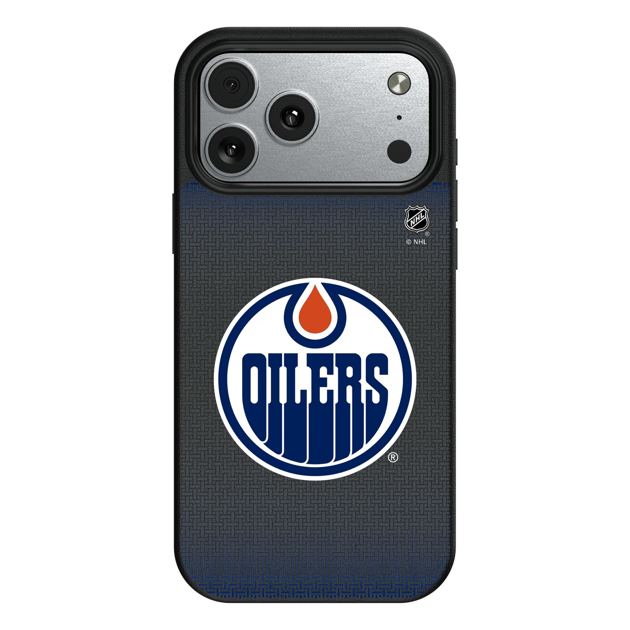 Edmonton Oilers Linen iPhone MagSafe Compatible Phone Case for Apple iPhone#Device_iPhone 17 Pro Max
