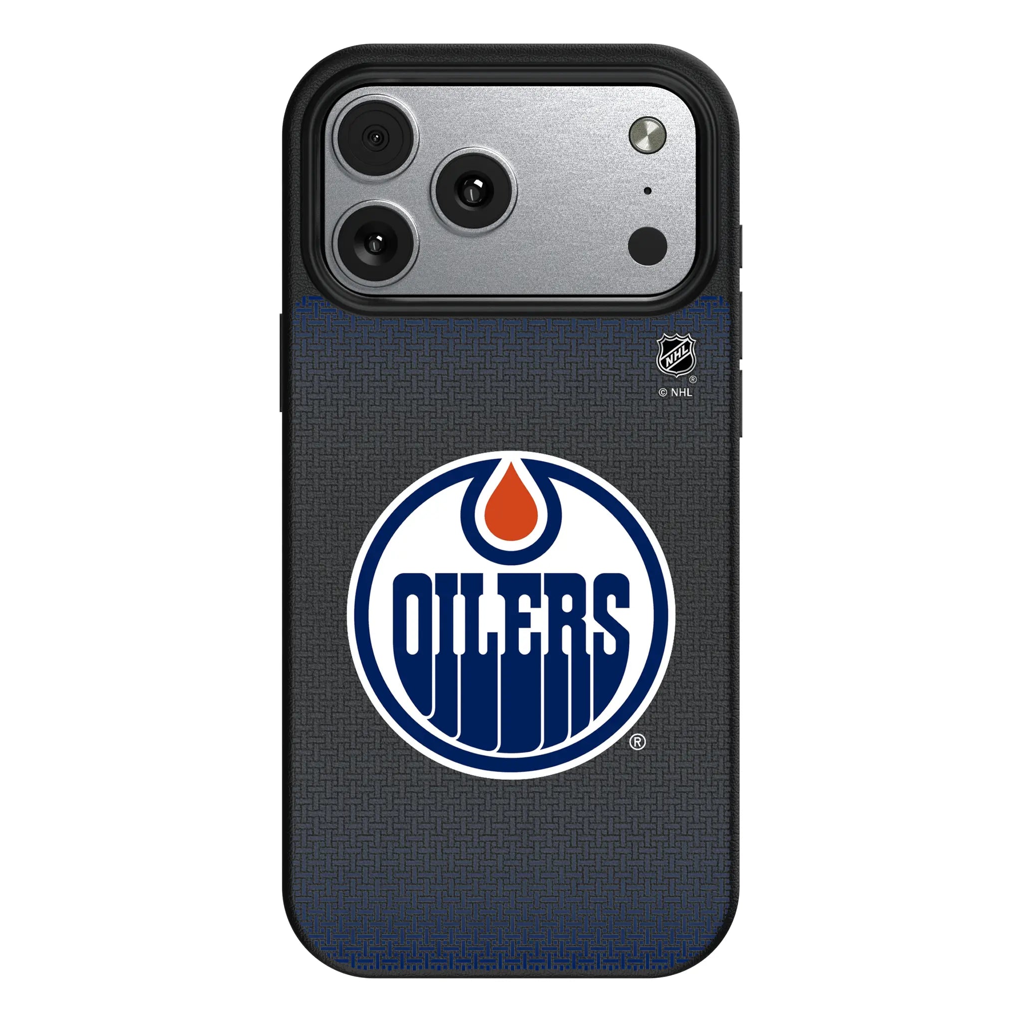 Edmonton Oilers Linen iPhone MagSafe Compatible Phone Case for Apple iPhone#Device_iPhone 17 Pro Max