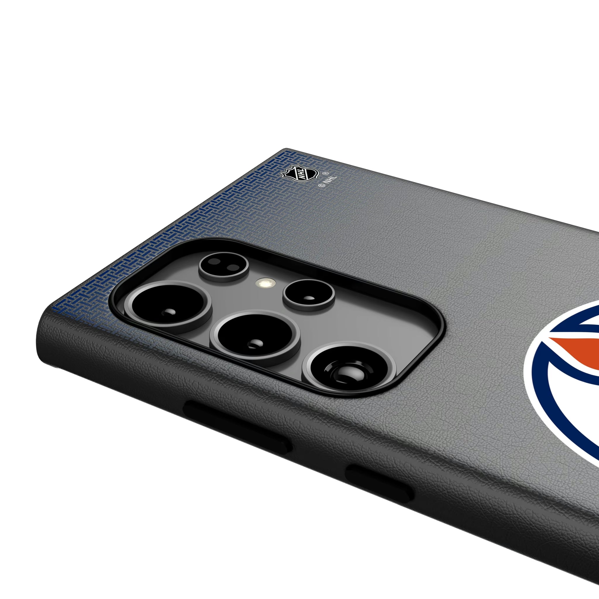 Edmonton Oilers Linen Galaxy MagSafe Compatible Phone Case for Samsung Galaxy - Detail