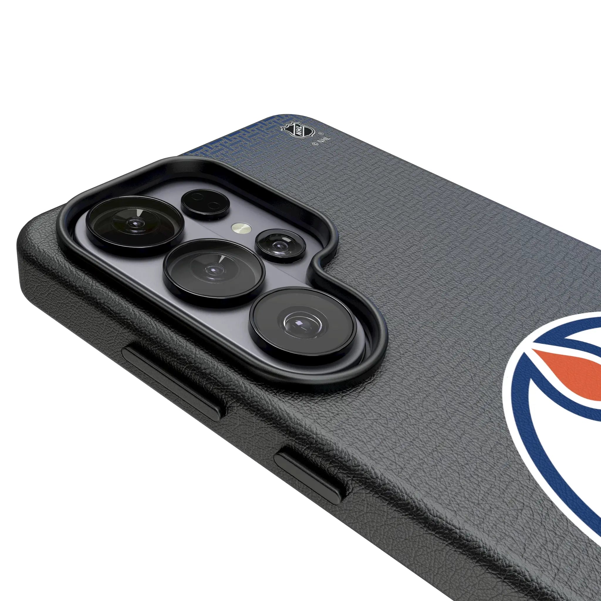 Edmonton Oilers Linen Galaxy MagSafe Compatible Phone Case for Samsung Galaxy - Detail#Device_Galaxy S26 Ultra