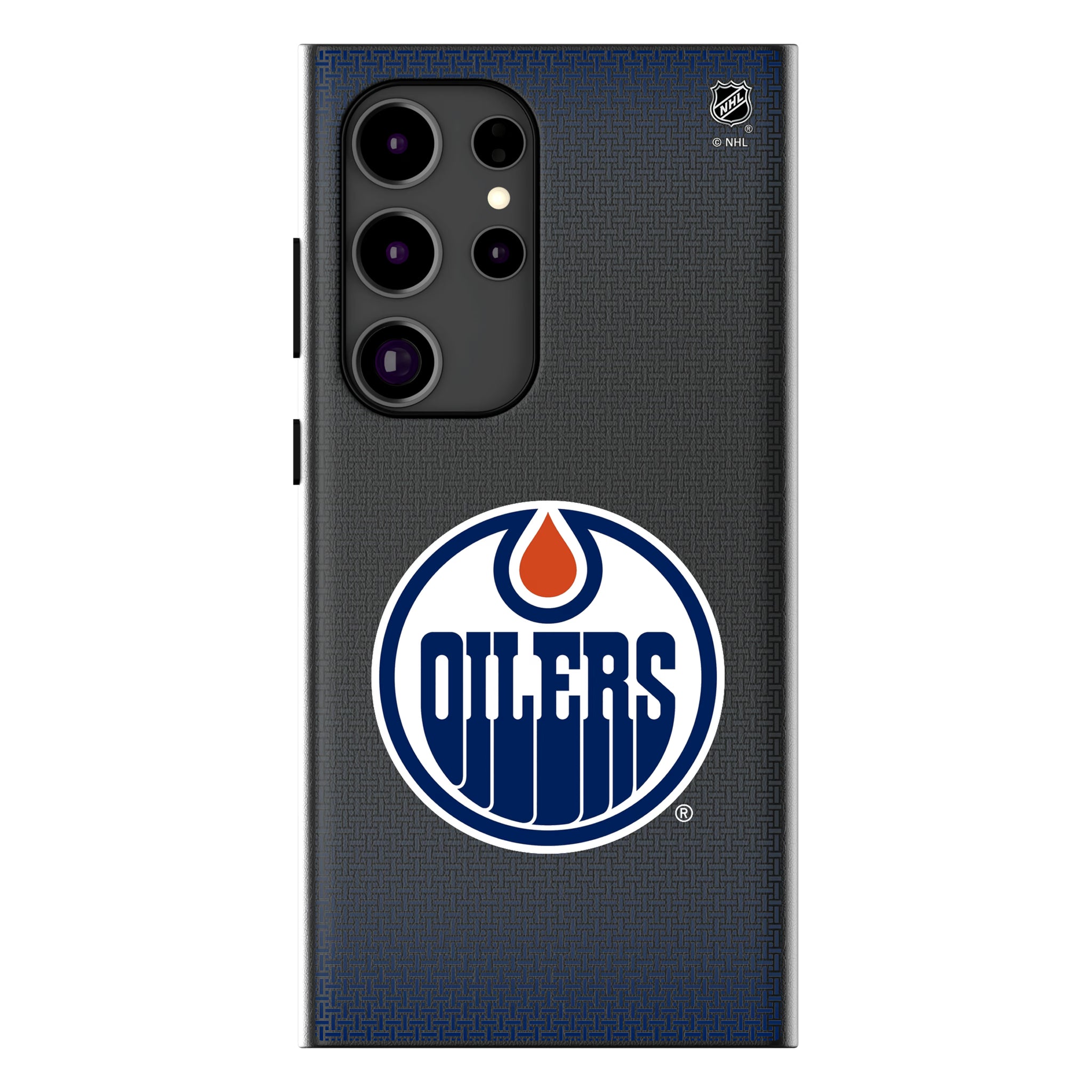 Edmonton Oilers Linen Galaxy MagSafe Compatible Phone Case for Samsung Galaxy