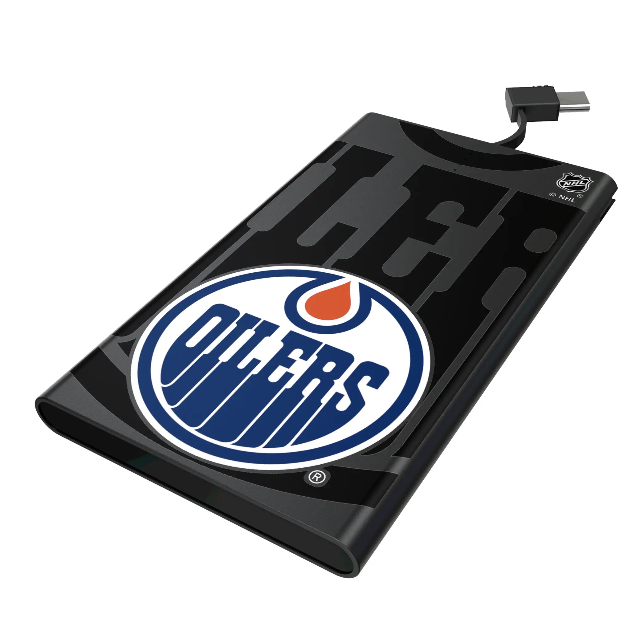 Edmonton Oilers Monocolor Tilt 5000mAh Flat Power Bank