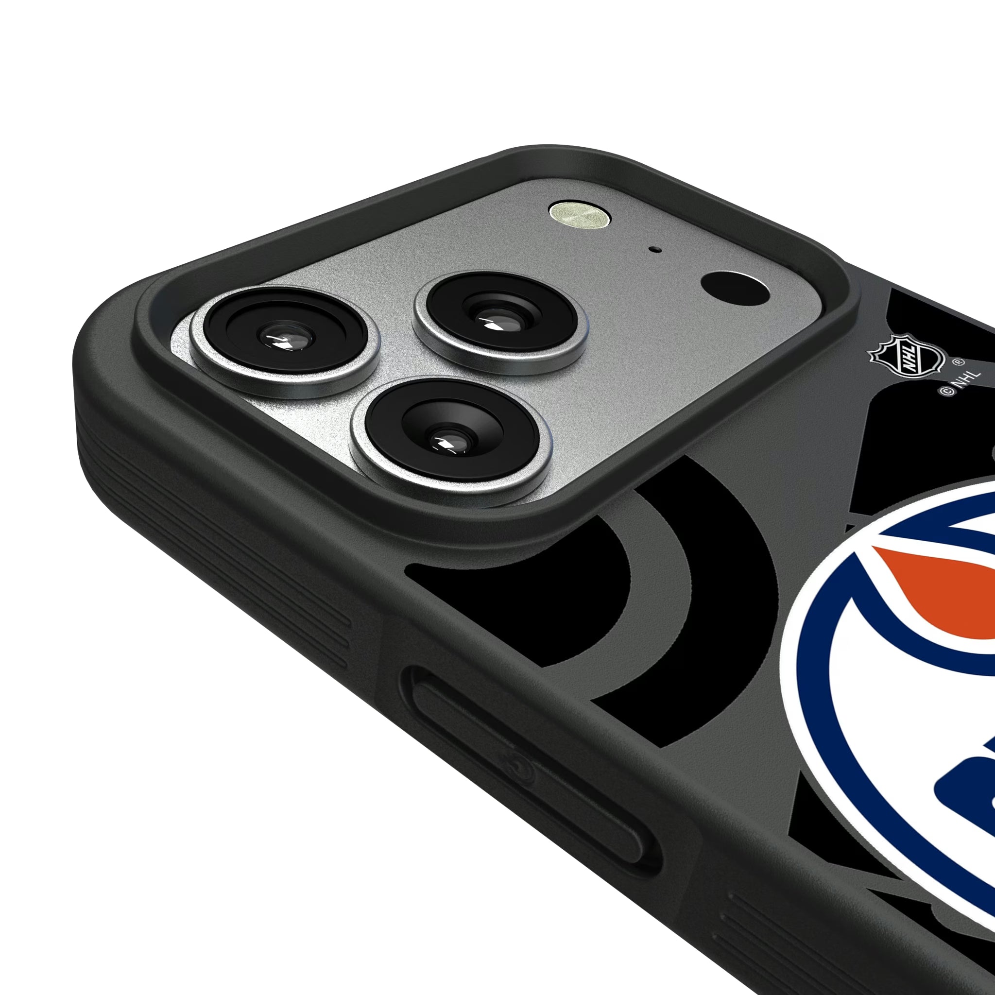 Edmonton Oilers Monocolor Tilt iPhone Bump Phone Case for Apple iPhone - Detail#Device_iPhone 17 Pro