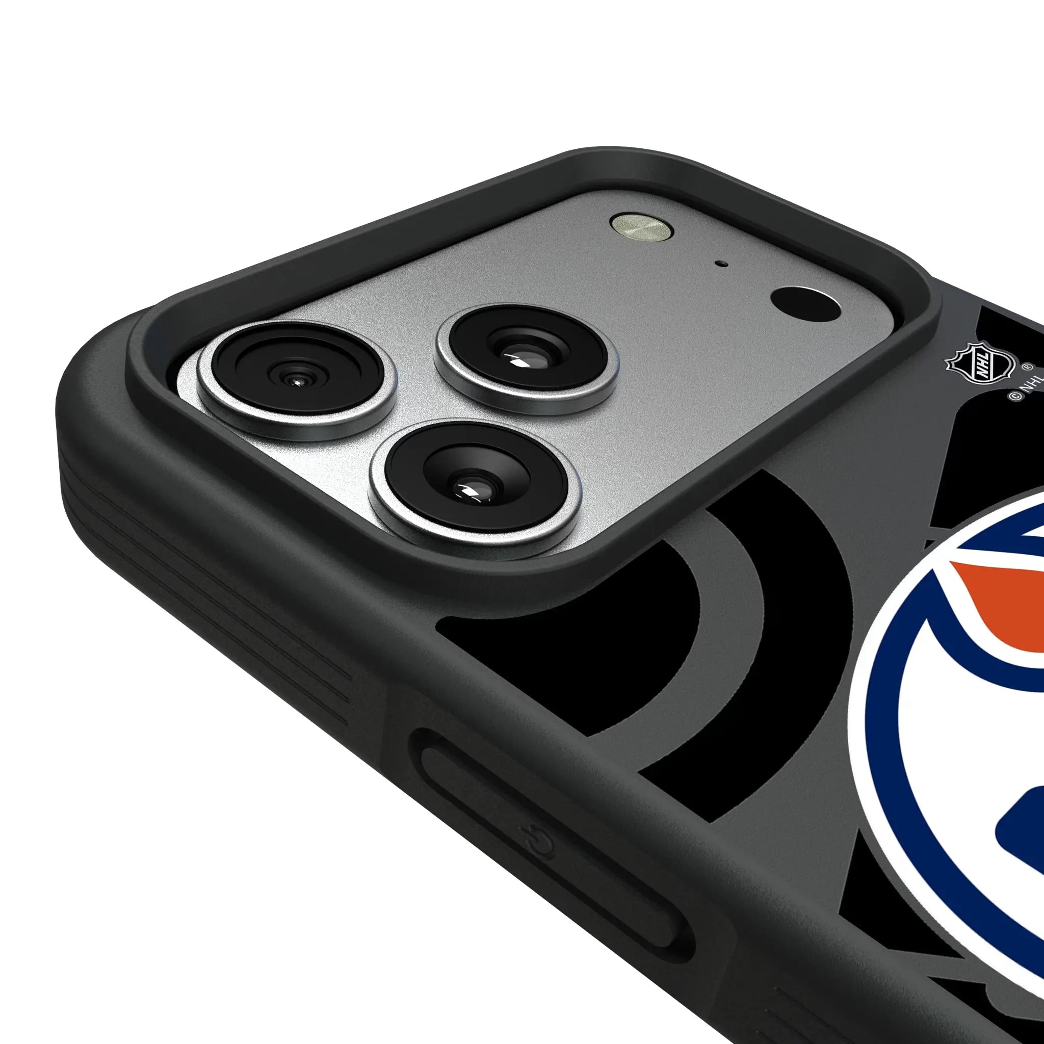 Edmonton Oilers Monocolor Tilt iPhone Bump Phone Case for Apple iPhone - Detail#Device_iPhone 17 Pro Max