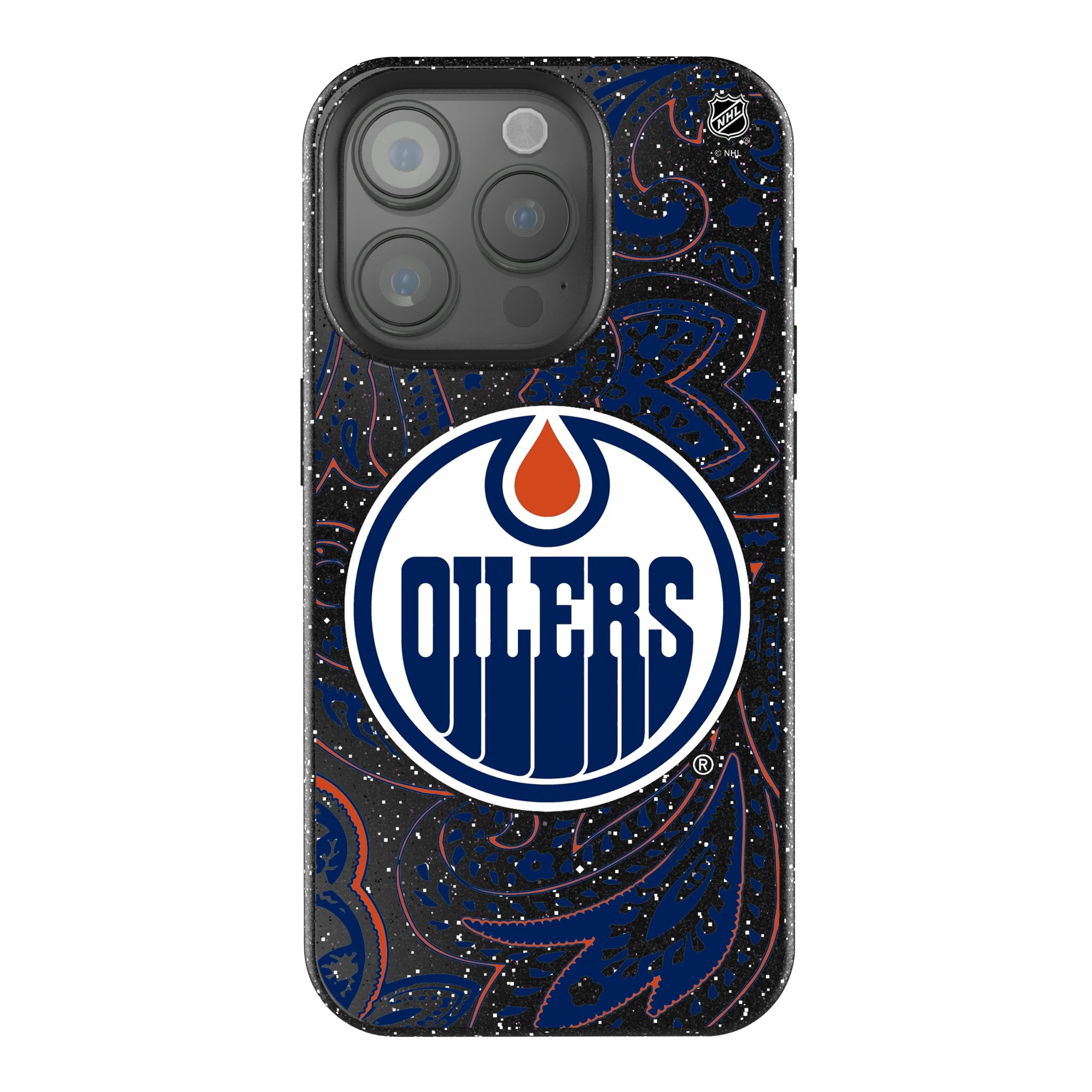 Edmonton Oilers Paisley iPhone Bling Phone Case for Apple iPhone