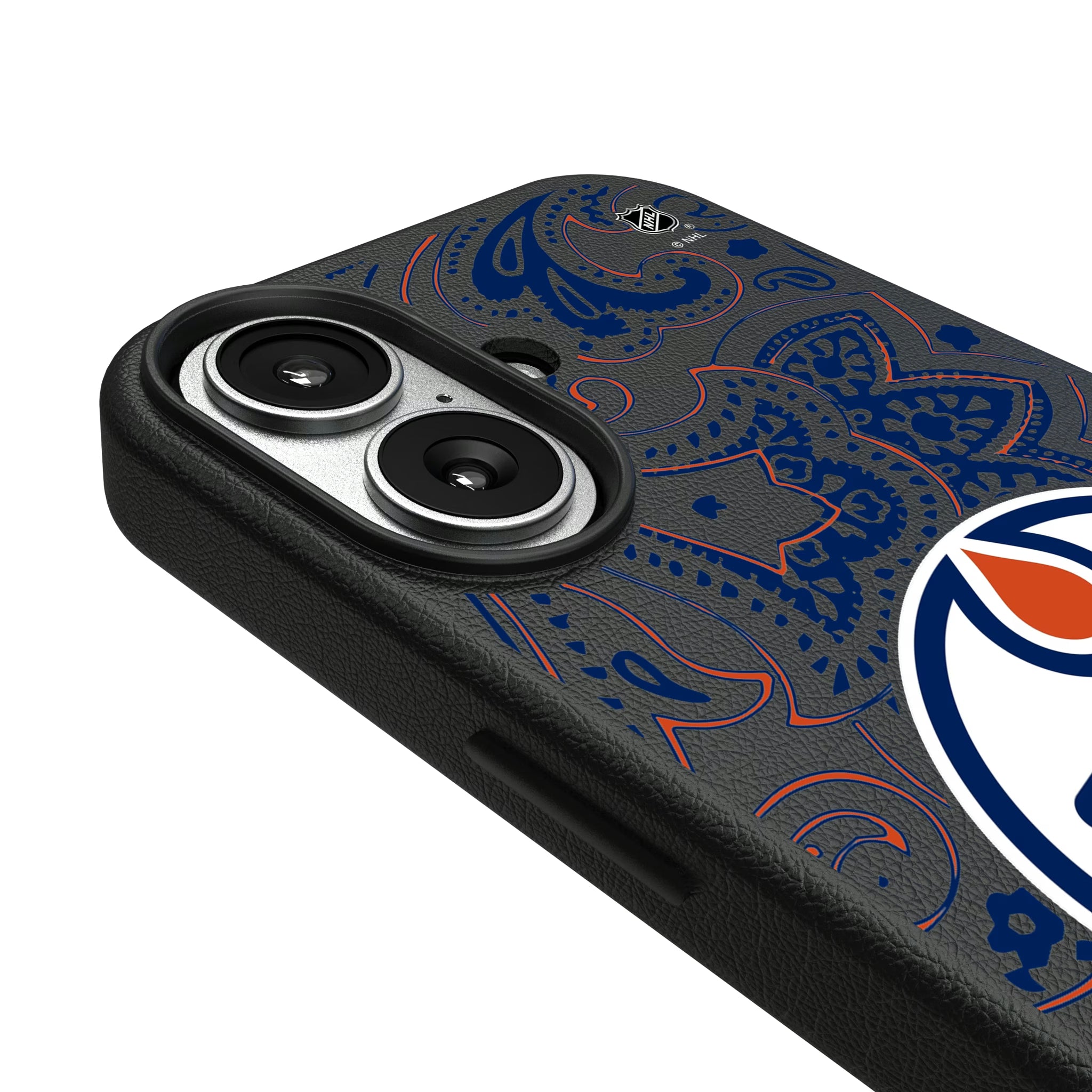 Edmonton Oilers Paisley iPhone MagSafe Compatible Phone Case for Apple iPhone - Detail#Device_iPhone 17