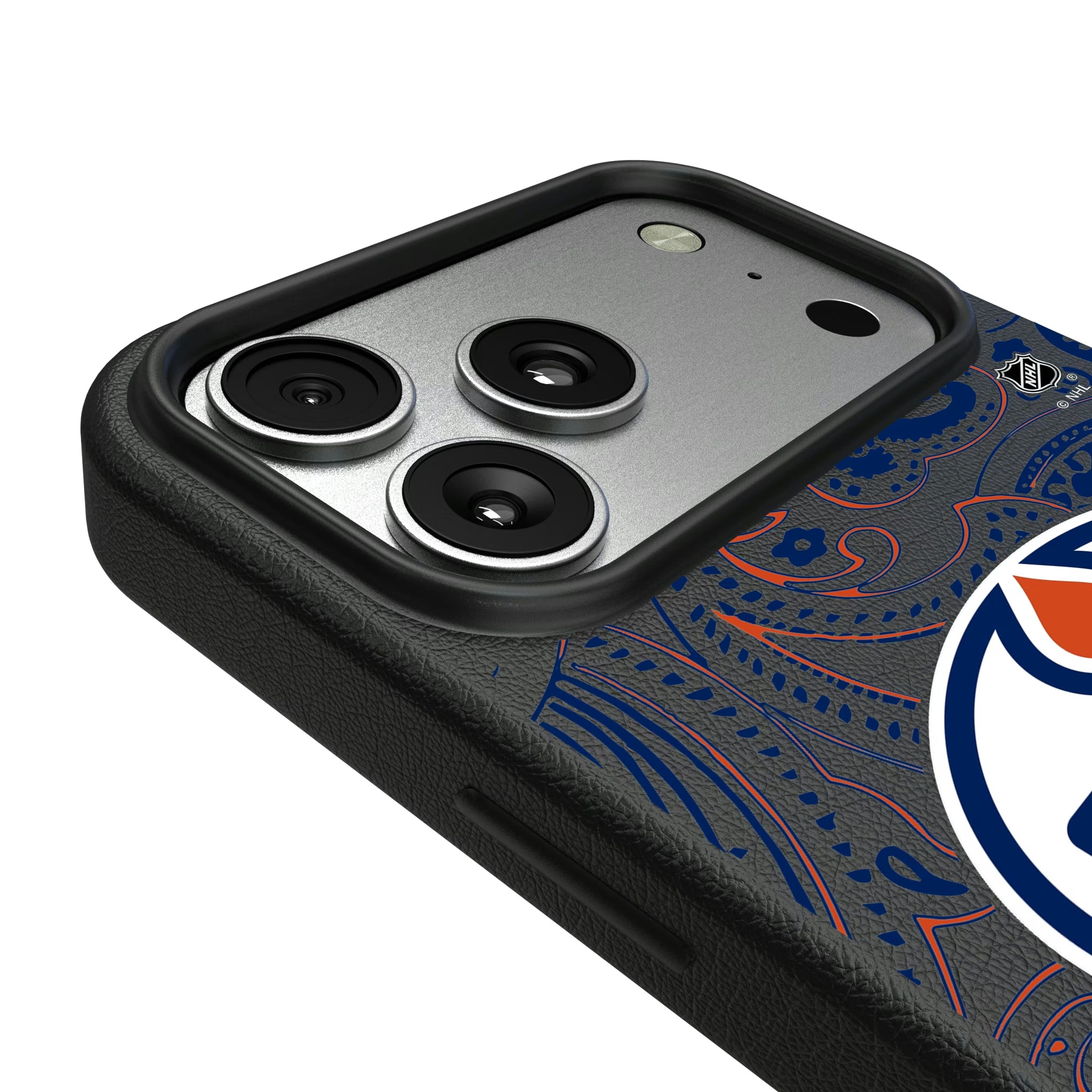 Edmonton Oilers Paisley iPhone MagSafe Compatible Phone Case for Apple iPhone - Detail#Device_iPhone 17 Pro Max
