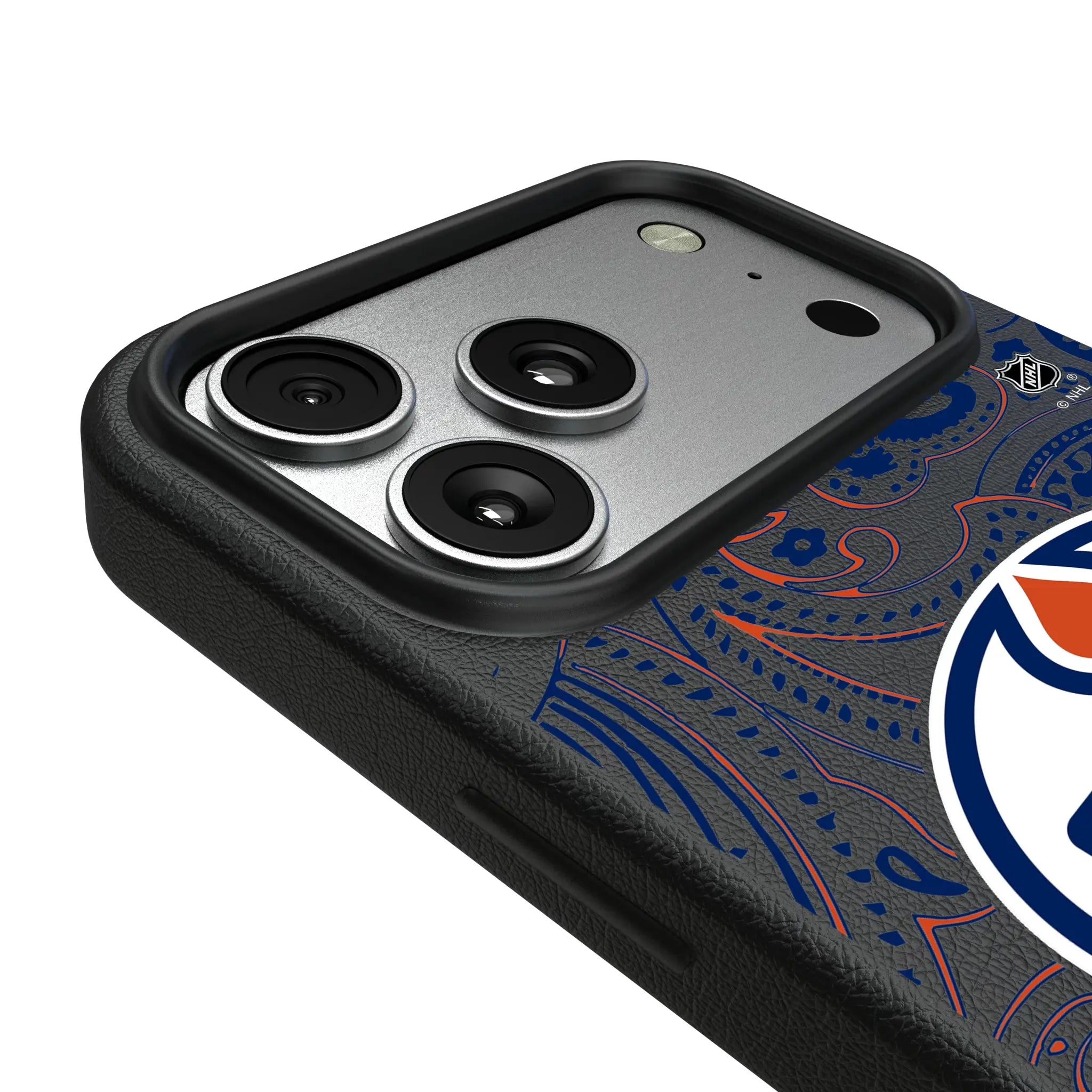 Edmonton Oilers Paisley iPhone MagSafe Compatible Phone Case for Apple iPhone - Detail#Device_iPhone 17 Pro Max