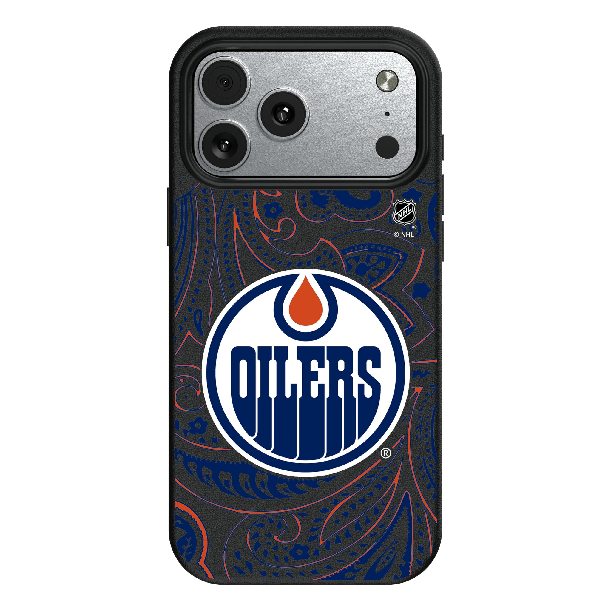 Edmonton Oilers Paisley iPhone MagSafe Compatible Phone Case for Apple iPhone#Device_iPhone 17 Pro Max