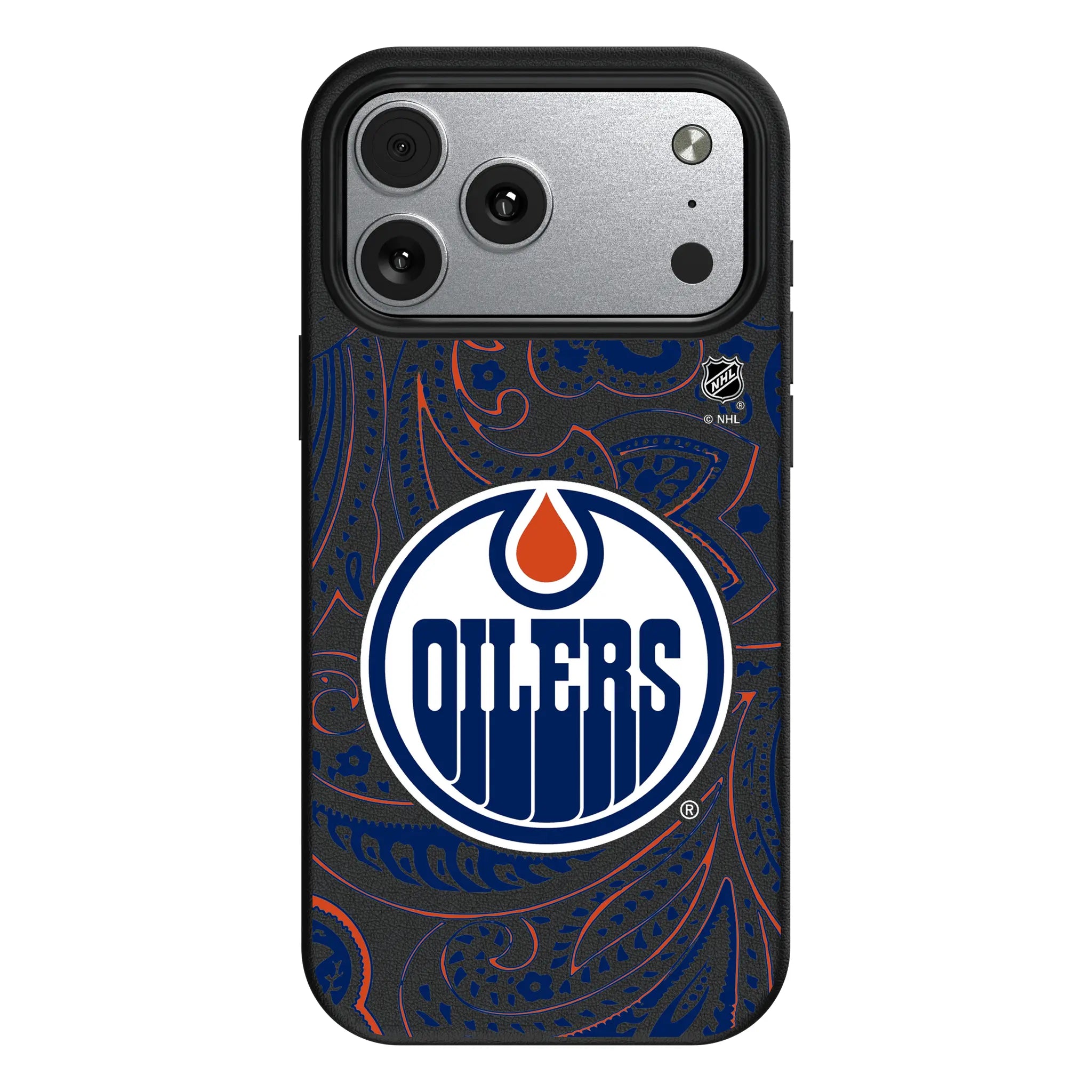 Edmonton Oilers Paisley iPhone MagSafe Compatible Phone Case for Apple iPhone#Device_iPhone 17 Pro Max