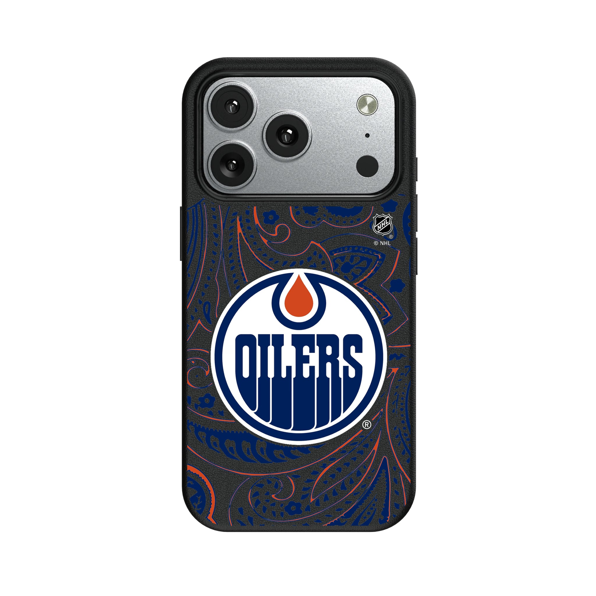 Edmonton Oilers Paisley iPhone MagSafe Compatible Phone Case for Apple iPhone#Device_iPhone 17 Pro
