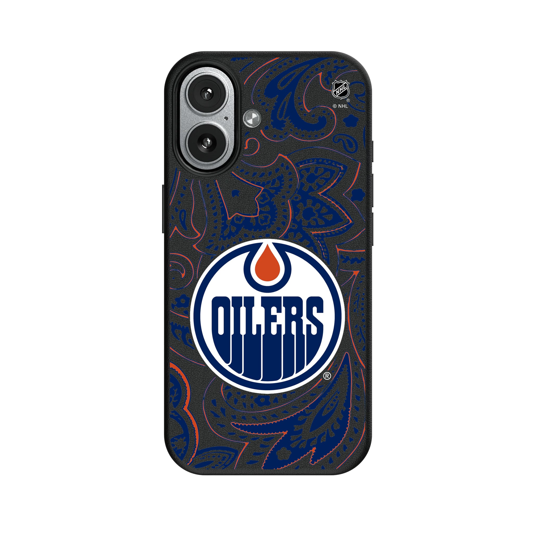 Edmonton Oilers Paisley iPhone MagSafe Compatible Phone Case for Apple iPhone#Device_iPhone 17