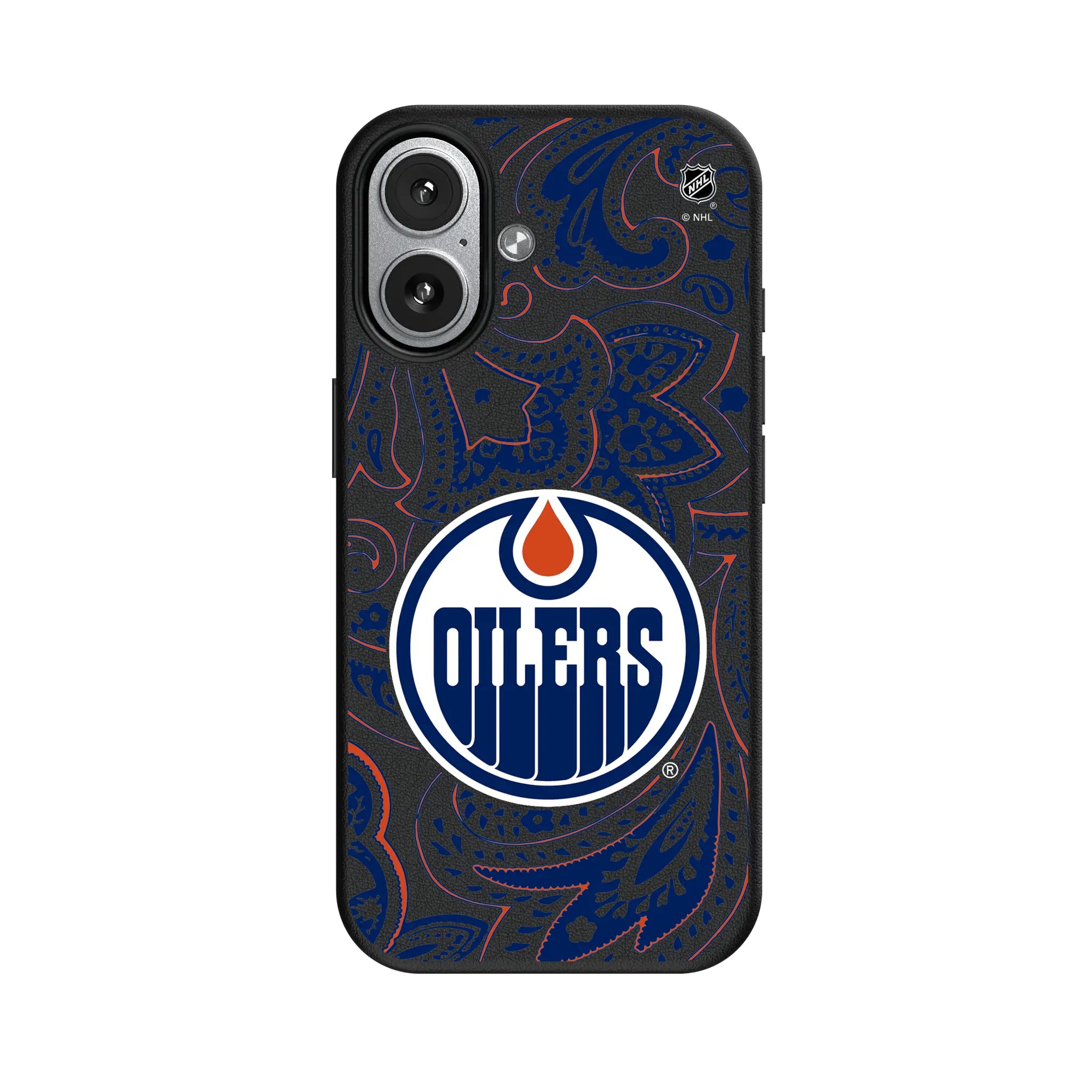 Edmonton Oilers Paisley iPhone MagSafe Compatible Phone Case for Apple iPhone#Device_iPhone 17