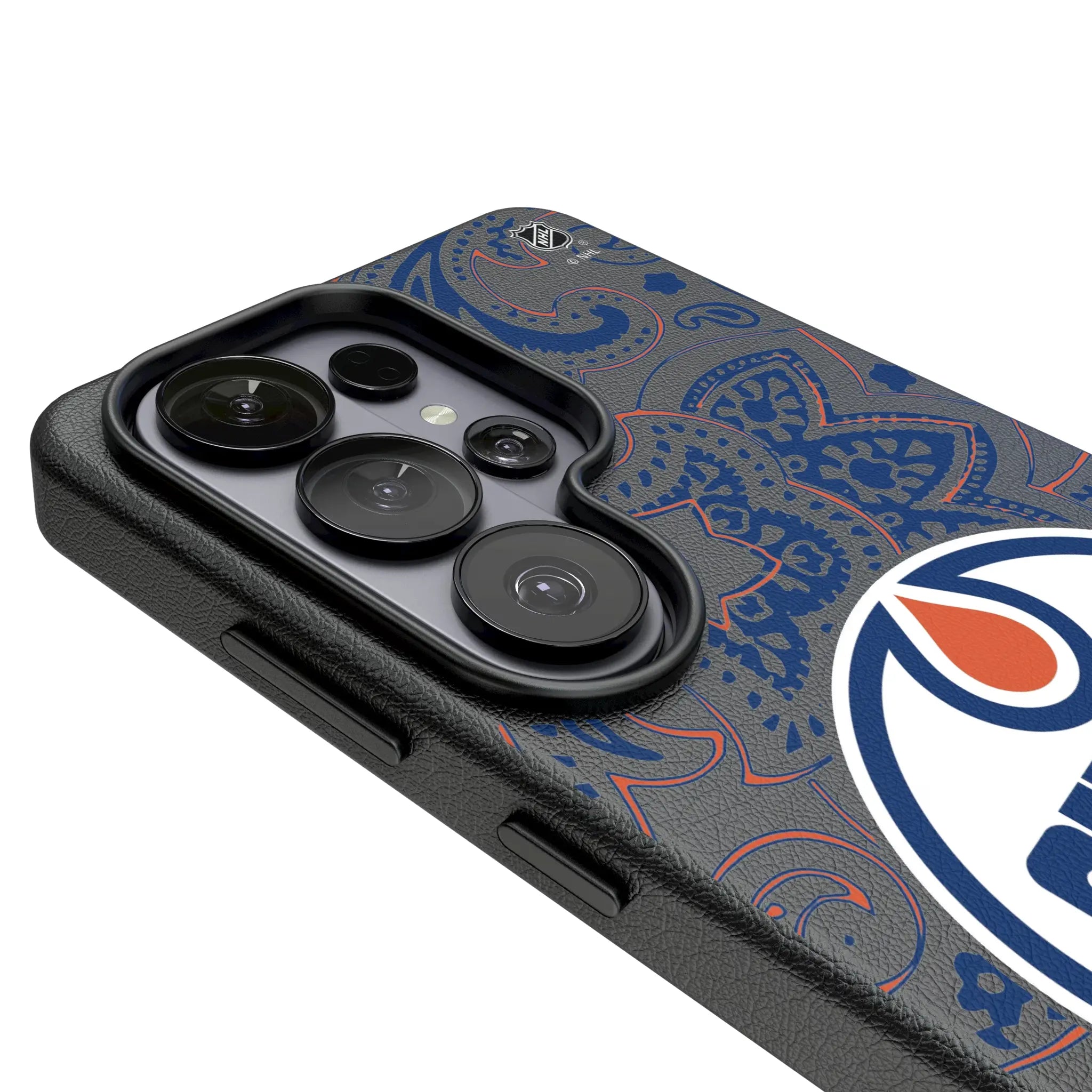 Edmonton Oilers Paisley Galaxy MagSafe Compatible Phone Case for Samsung Galaxy - Detail#Device_Galaxy S26 Ultra