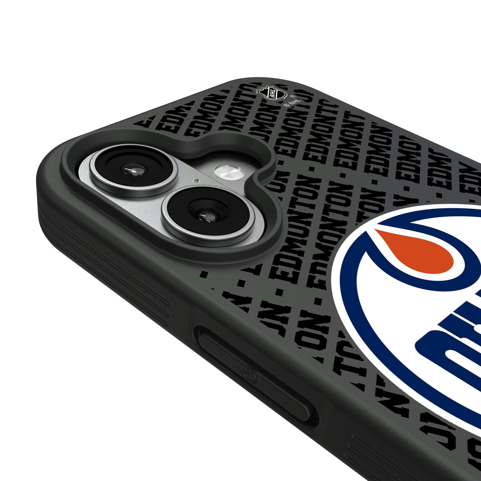Edmonton Oilers Personalized EndZone Plus iPhone Bump Phone Case for Apple iPhone - Detail#Device_iPhone 17