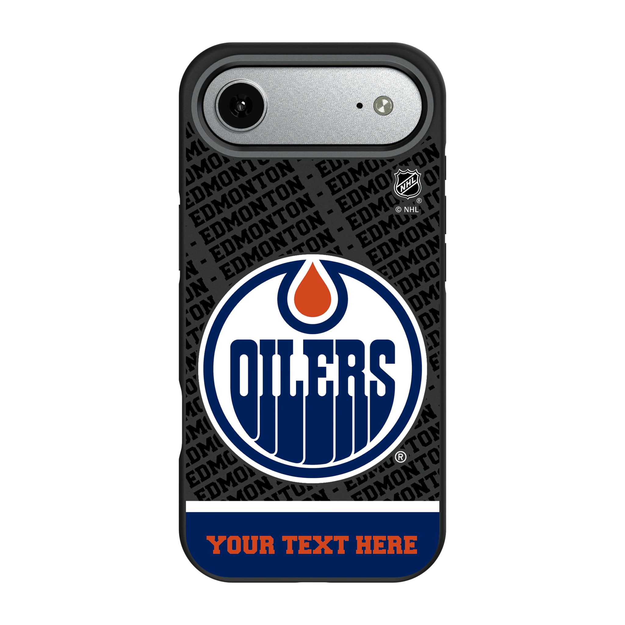 Edmonton Oilers Personalized EndZone Plus iPhone Bump Phone Case for Apple iPhone#Device_iPhone Air