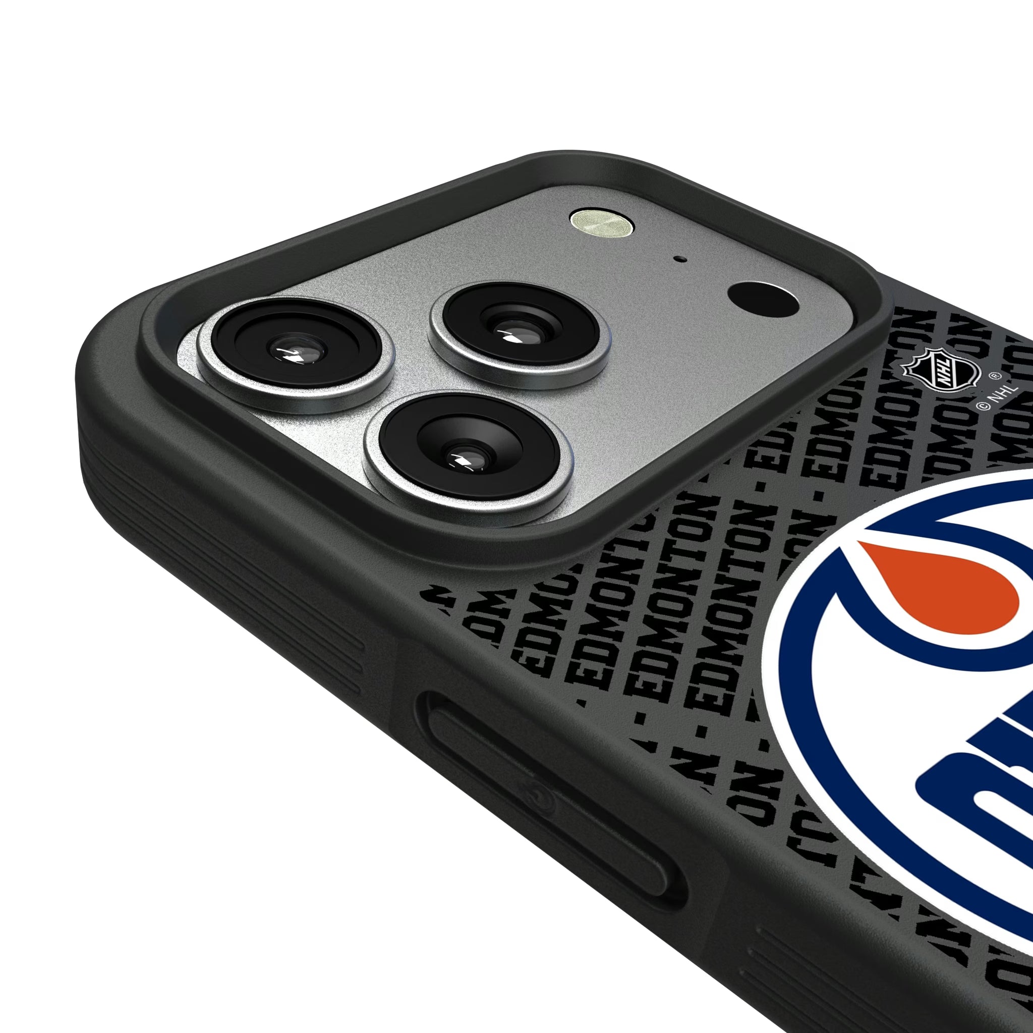 Edmonton Oilers Personalized EndZone Plus iPhone Bump Phone Case for Apple iPhone - Detail#Device_iPhone 17 Pro