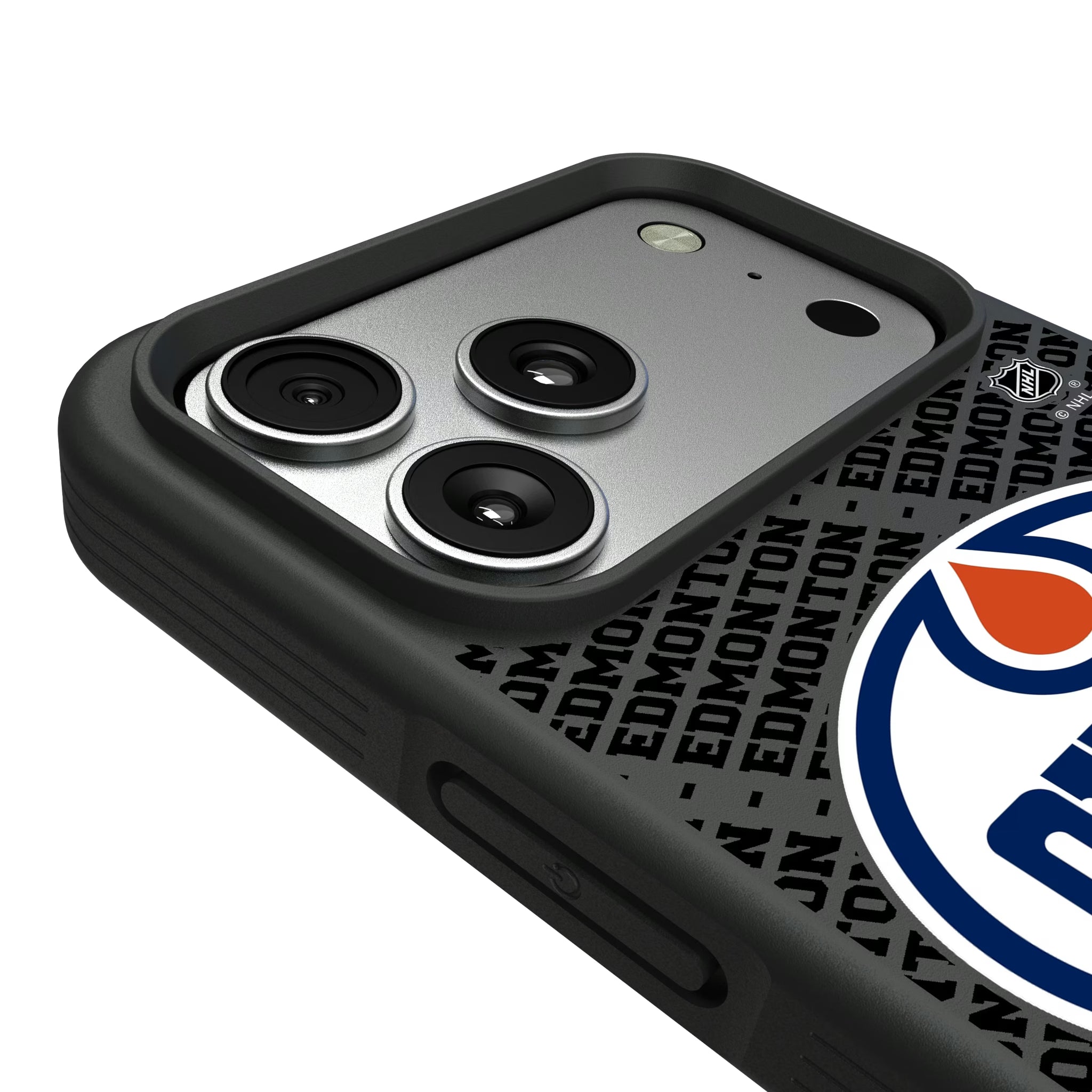 Edmonton Oilers Personalized EndZone Plus iPhone Bump Phone Case for Apple iPhone - Detail#Device_iPhone 17 Pro Max