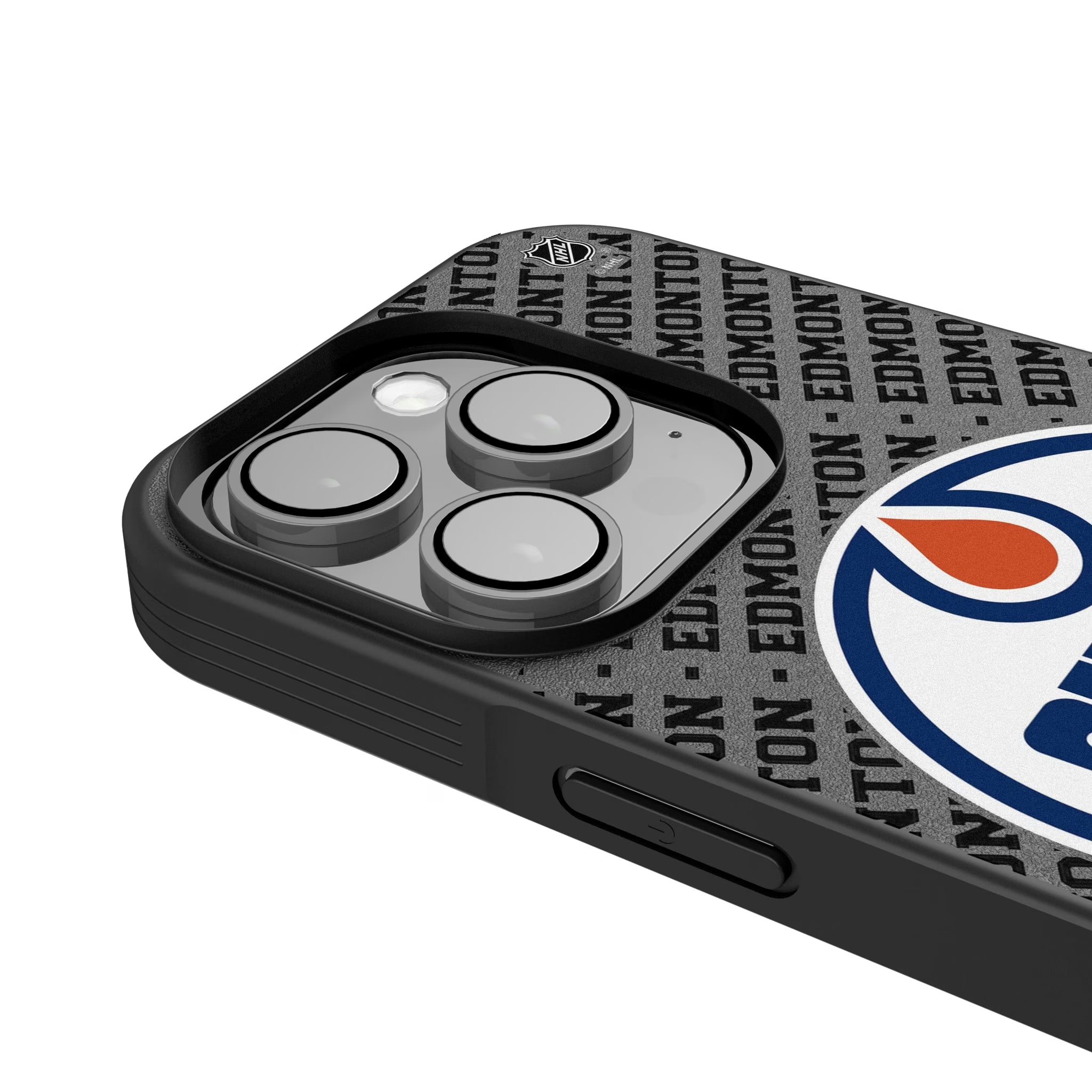 Edmonton Oilers Personalized EndZone Plus iPhone Bump Phone Case for Apple iPhone - Detail
