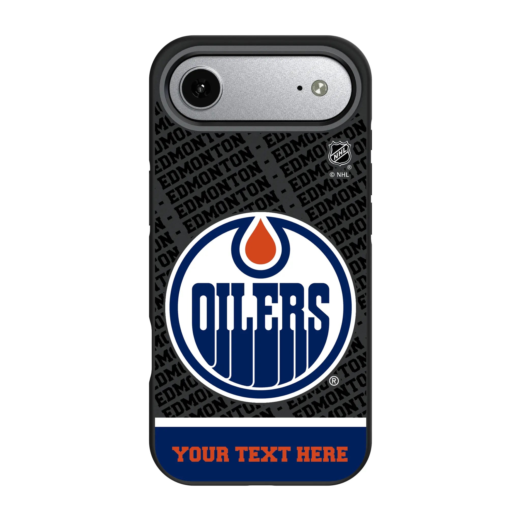 Edmonton Oilers Personalized EndZone Plus iPhone Bump Phone Case for Apple iPhone#Device_iPhone Air