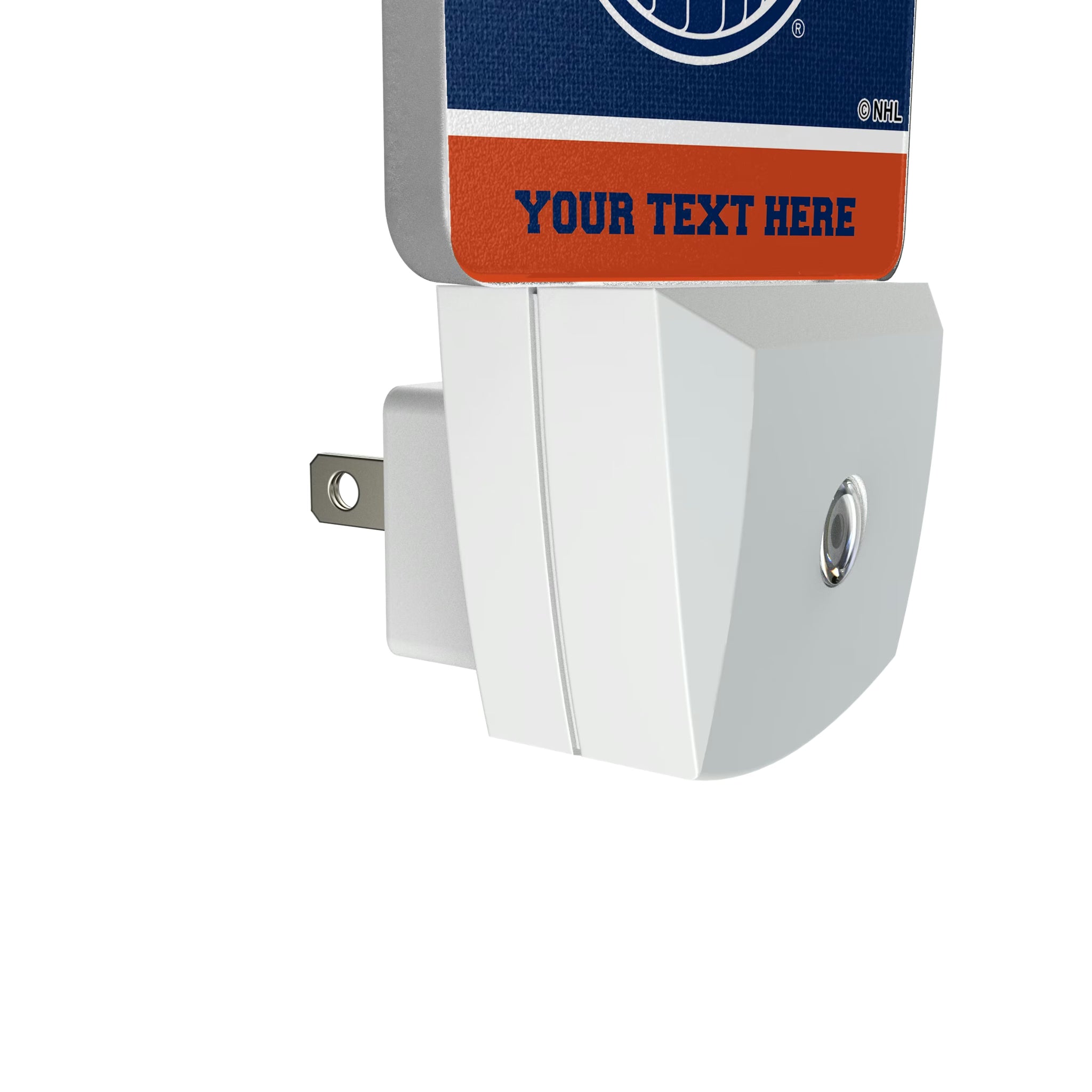 Edmonton Oilers Personalized Endzone Solid Night Light 2-Pack - Detail